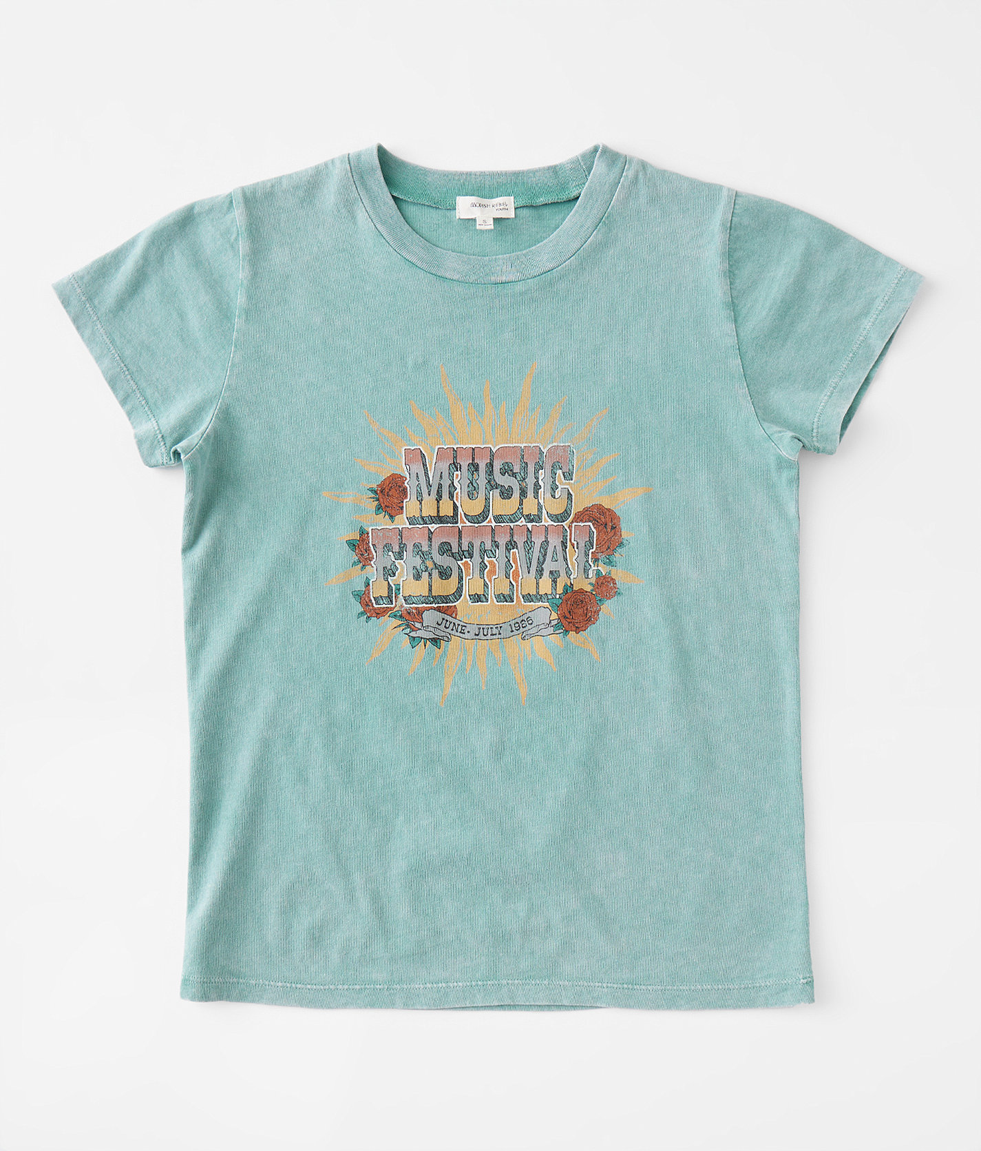 Girls - Modish Rebel Music Festival T-Shirt - Girl's T-Shirts in Mineral Blue