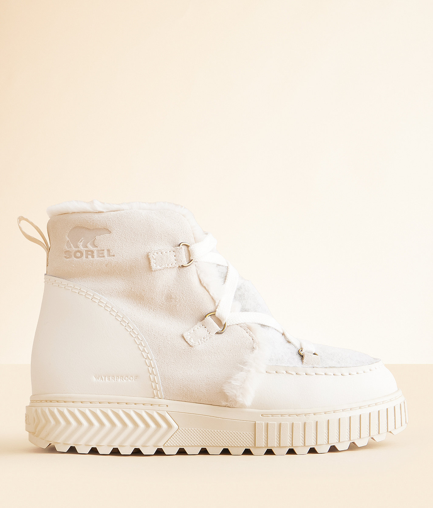 Sorel ONA™ Ave Alpine Leather Boot - Women's Shoes in Chalk Chalk