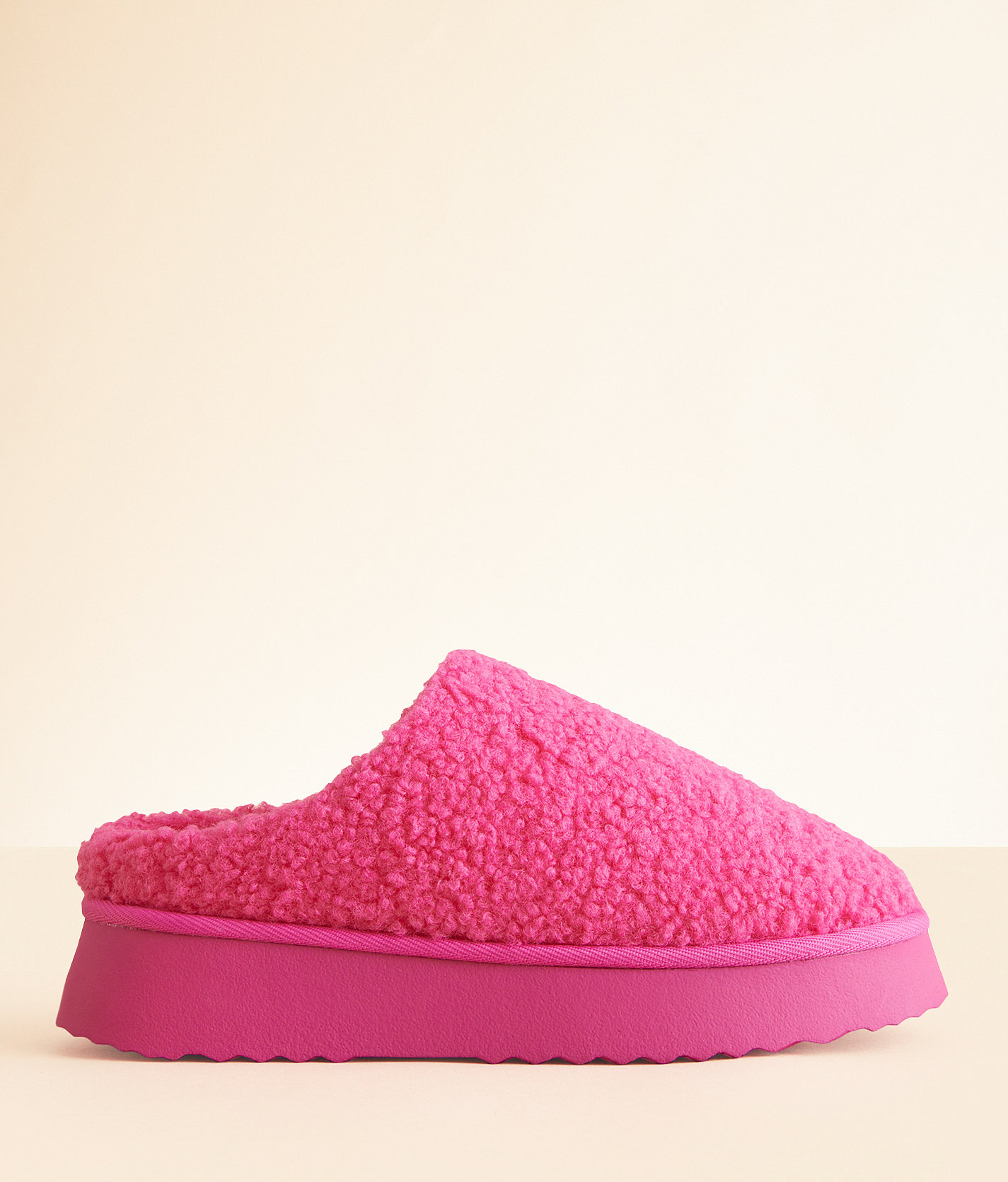 Mia Darlaa Flatform Slipper - Women's Shoes in Hot Pink