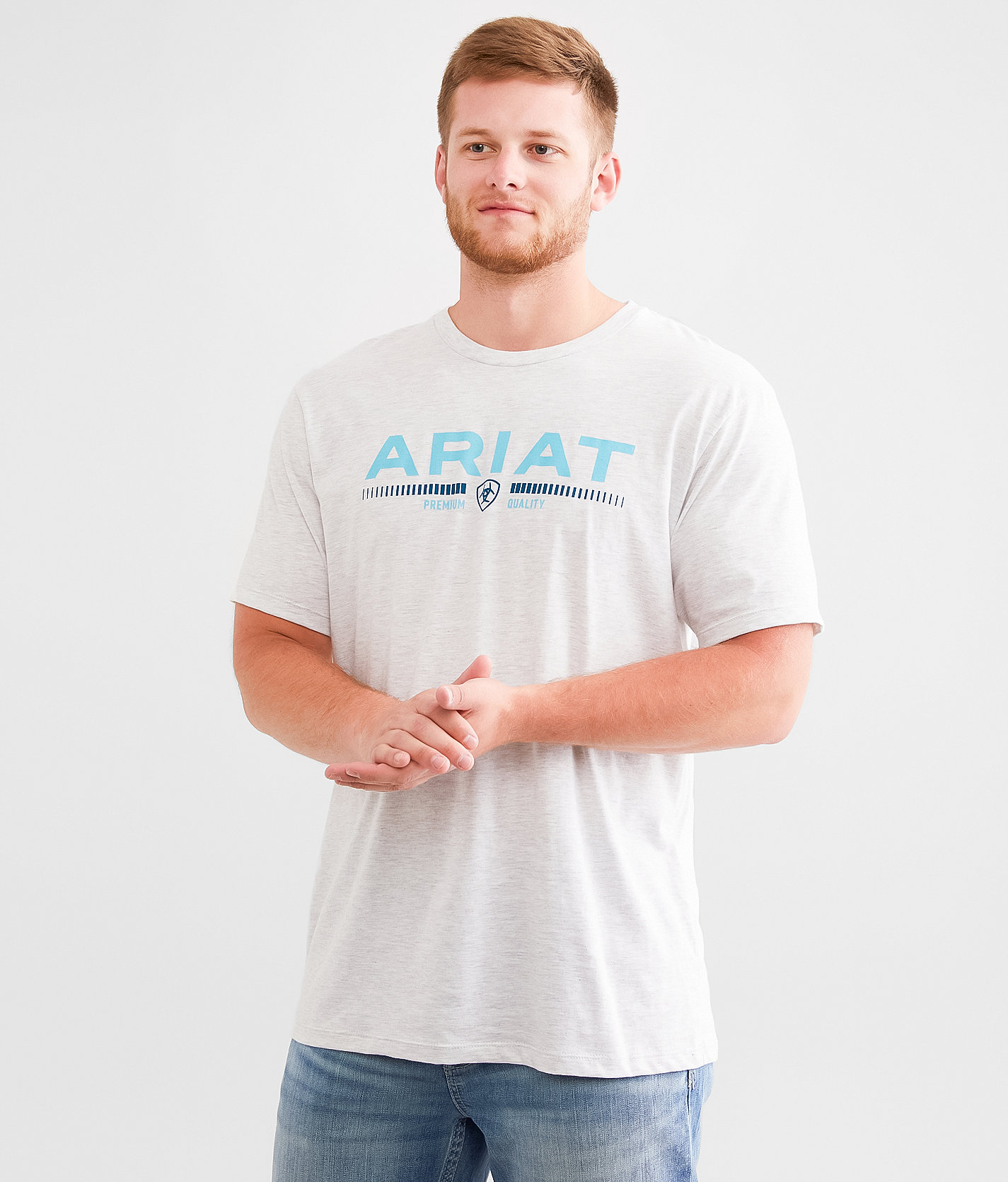 Ariat Inverted Triangle T-Shirt - Men's T-Shirts in Ash