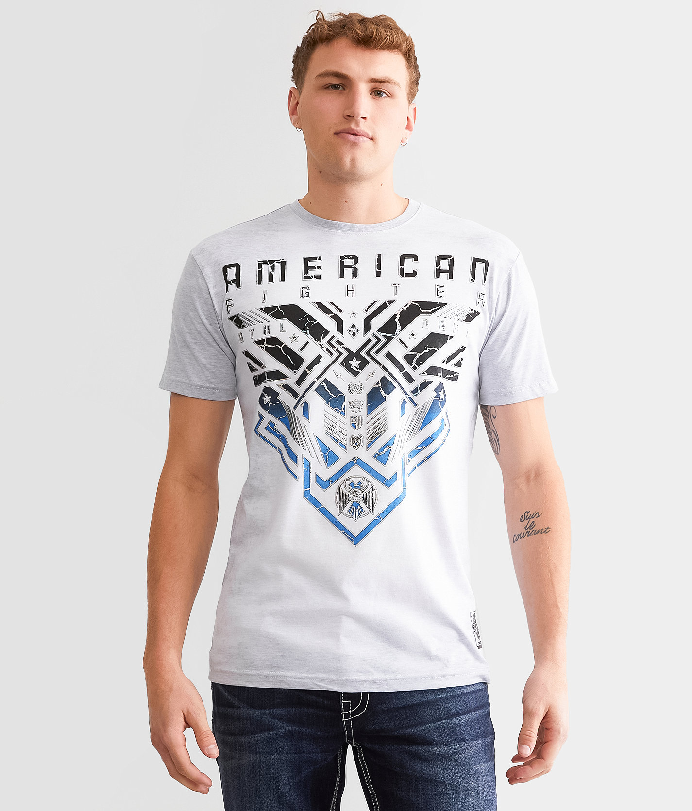 American Fighter Montross T-Shirt - Men's T-Shirts in White Multi