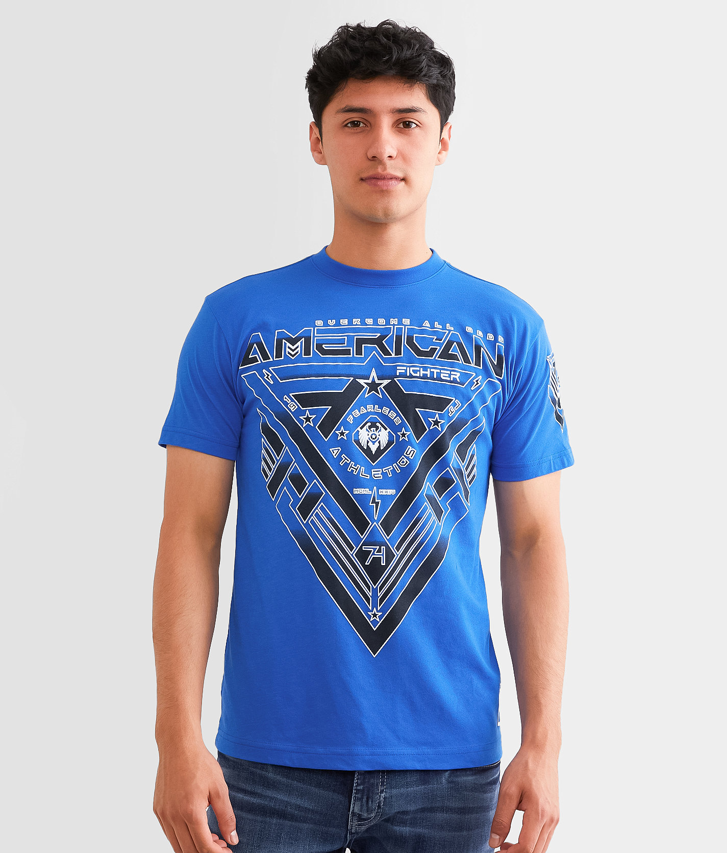 American Fighter High Ridge T-Shirt - Men's T-Shirts in Lapis Blue