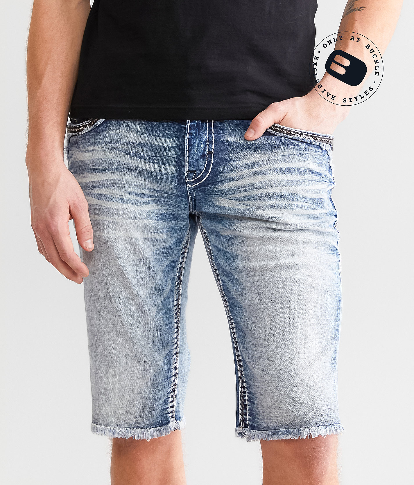 Rock Revival Kareen 14" Stretch Short - Men's Shorts in Kareen H200