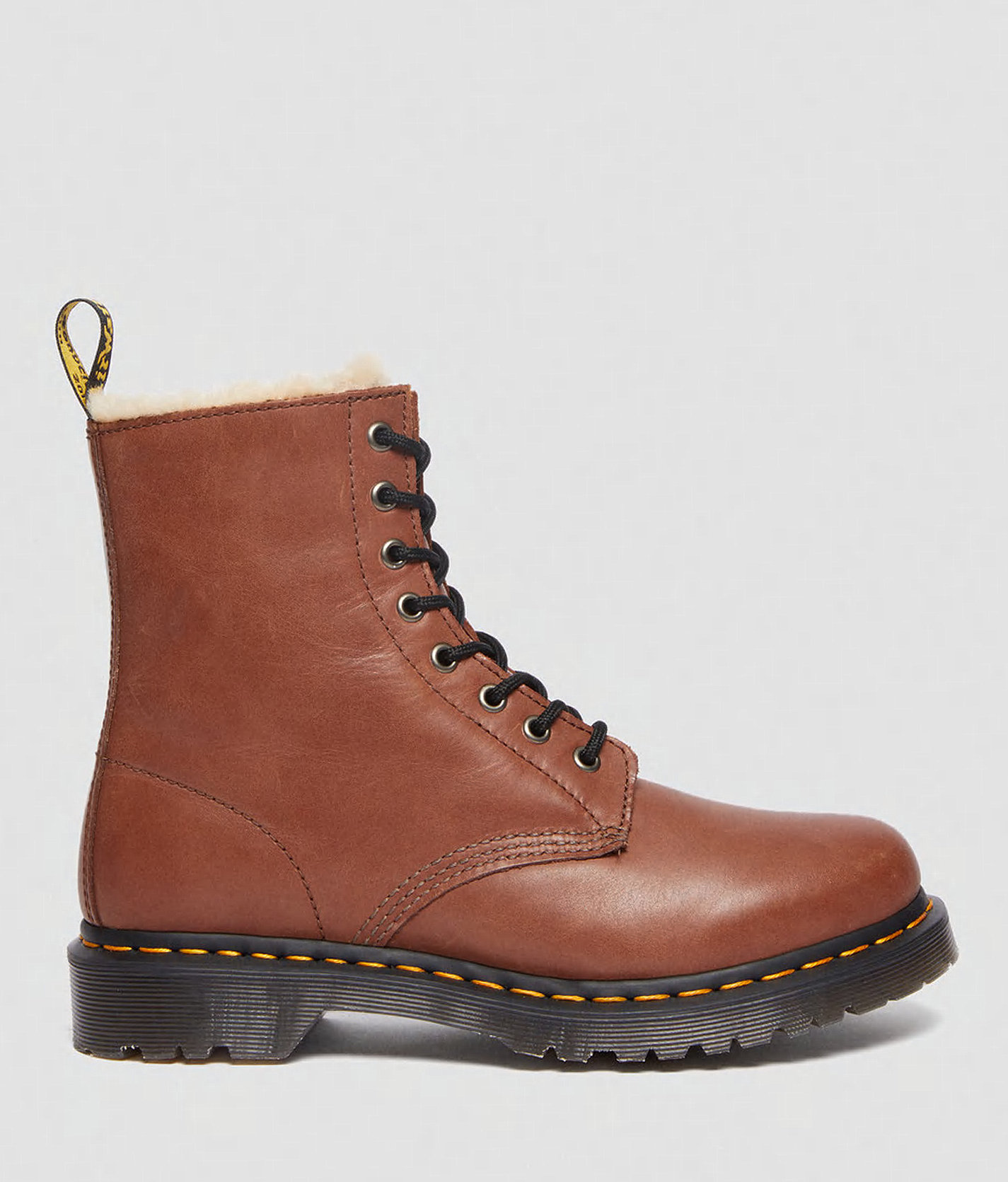 Dr. Martens Leonore Leather Boot - Women's Shoes in Saddle Tan