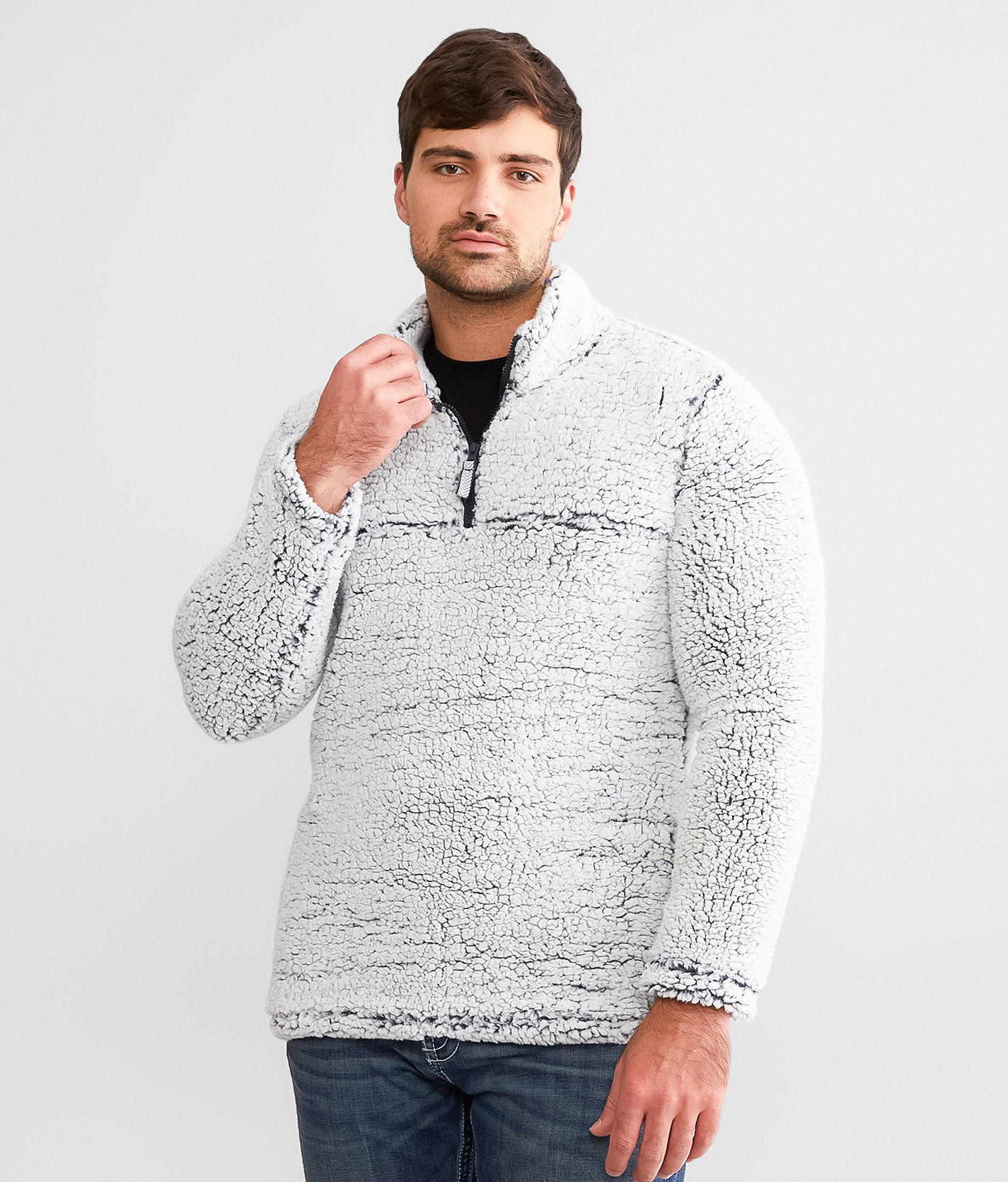 Departwest Crestview Sherpa Pullover - Men's Sweatshirts in Outer Space