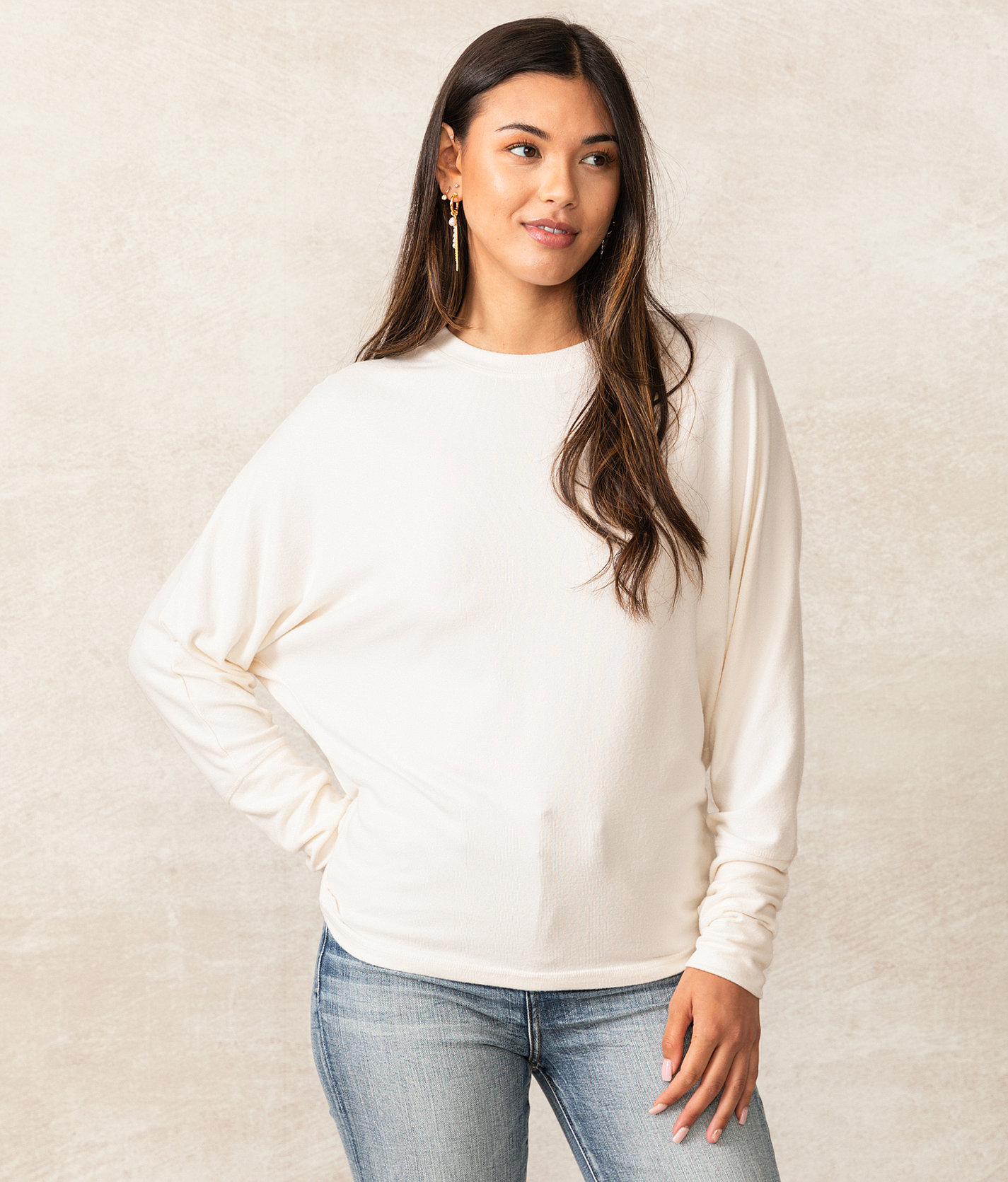 Buckle Black Cora Dolman Top - Women's Shirts & Blouses in Cannoli Cream