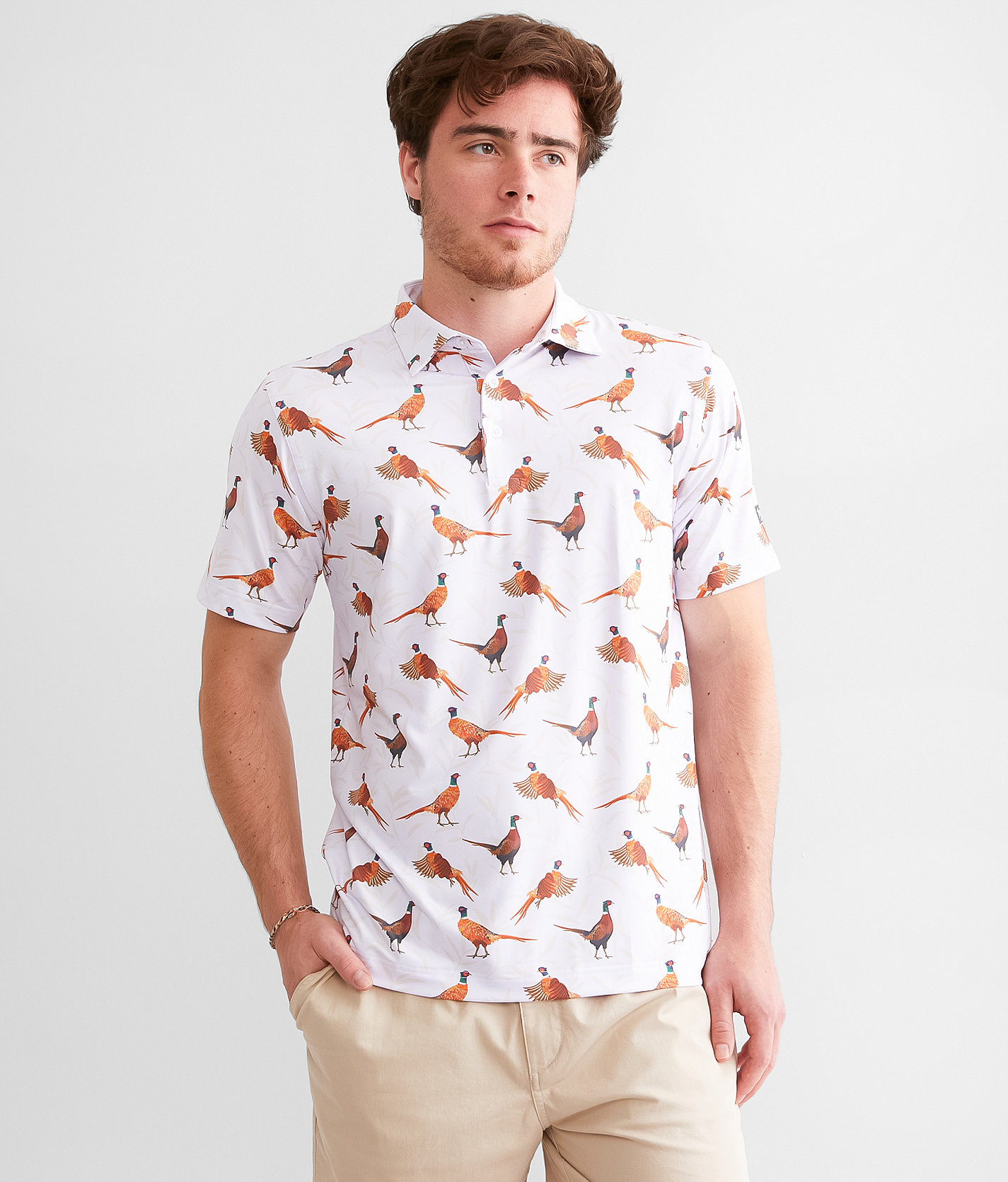 Waggle® Flush Performance Polo - Men's Polos in White