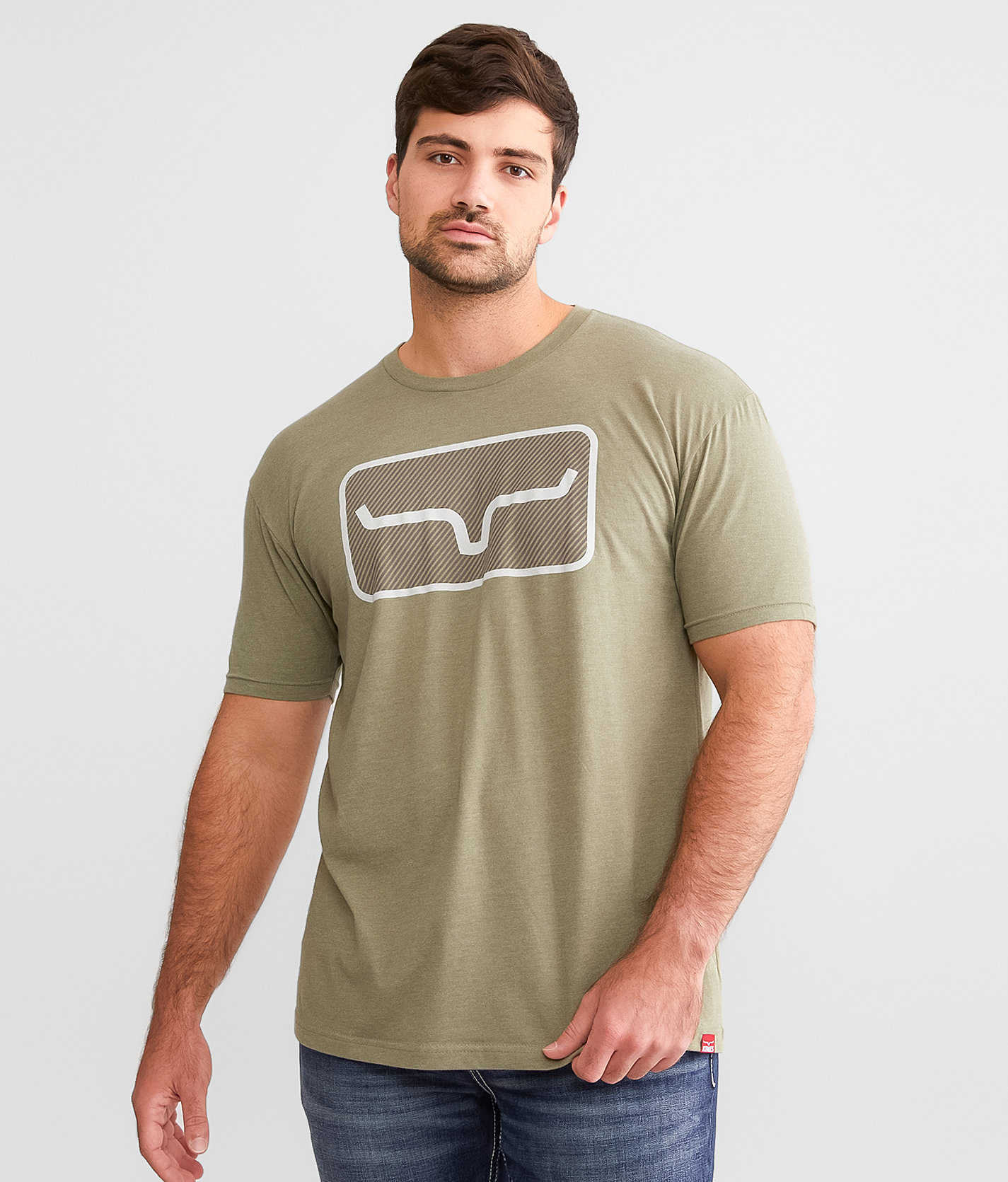 Kimes Ranch Banner T-Shirt - Men's T-Shirts in Light Olive