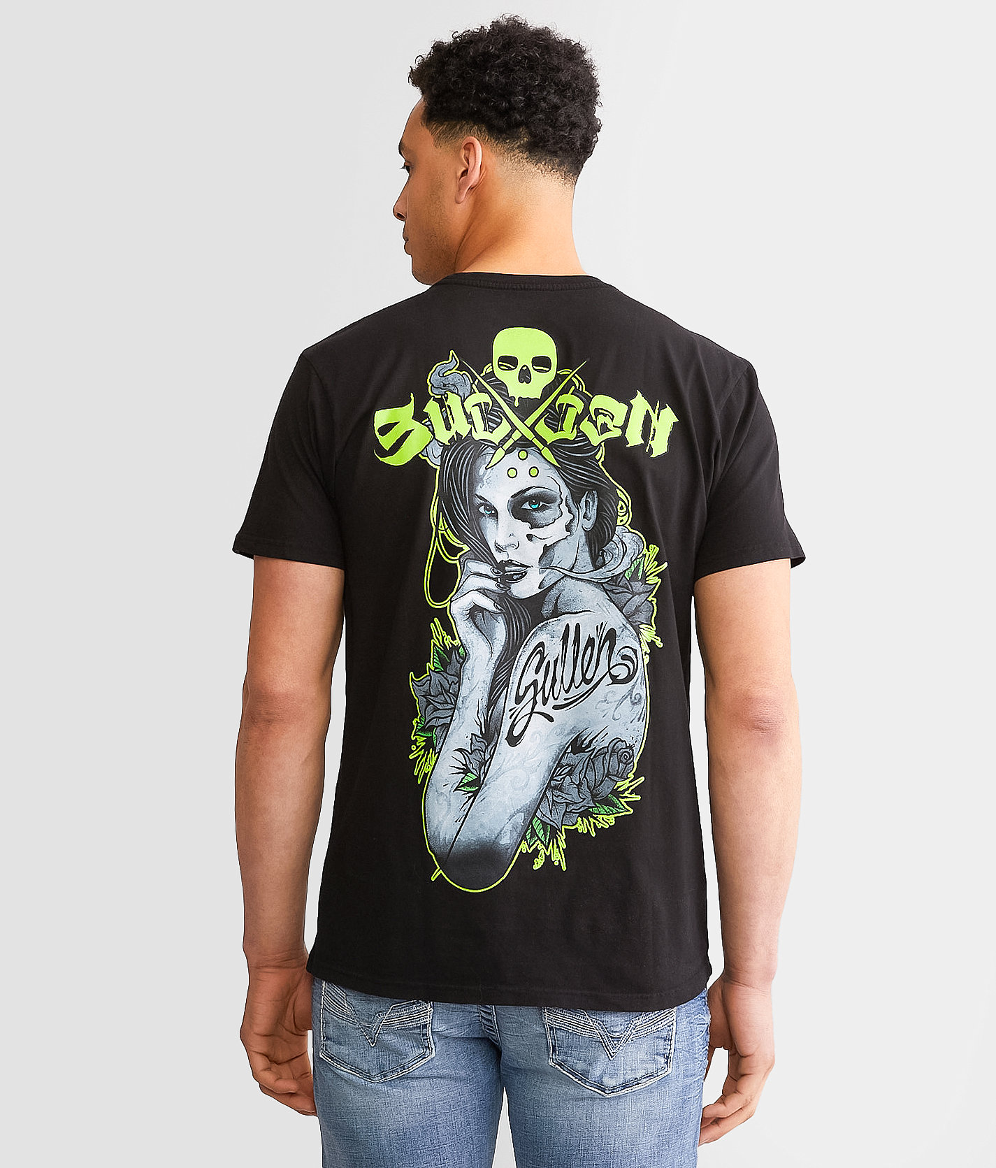 Sullen Half Gone T-Shirt - Men's T-Shirts in Jet Black