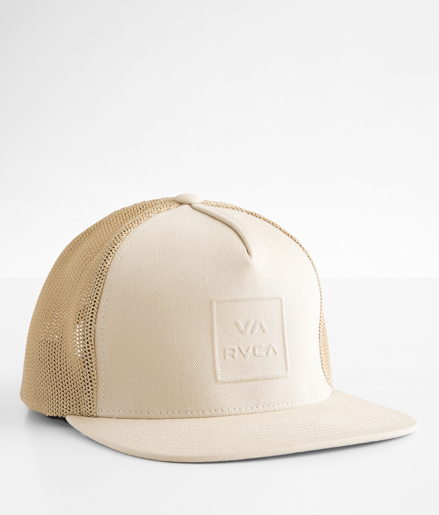 RVCA All The Way 110 Flexfit Trucker Hat - Men's Hats in Tan
