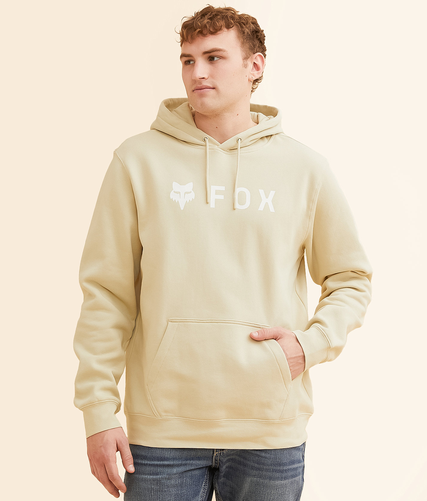 Fox Absolute Hooded Sweatshirt - Men's Sweatshirts in Cream