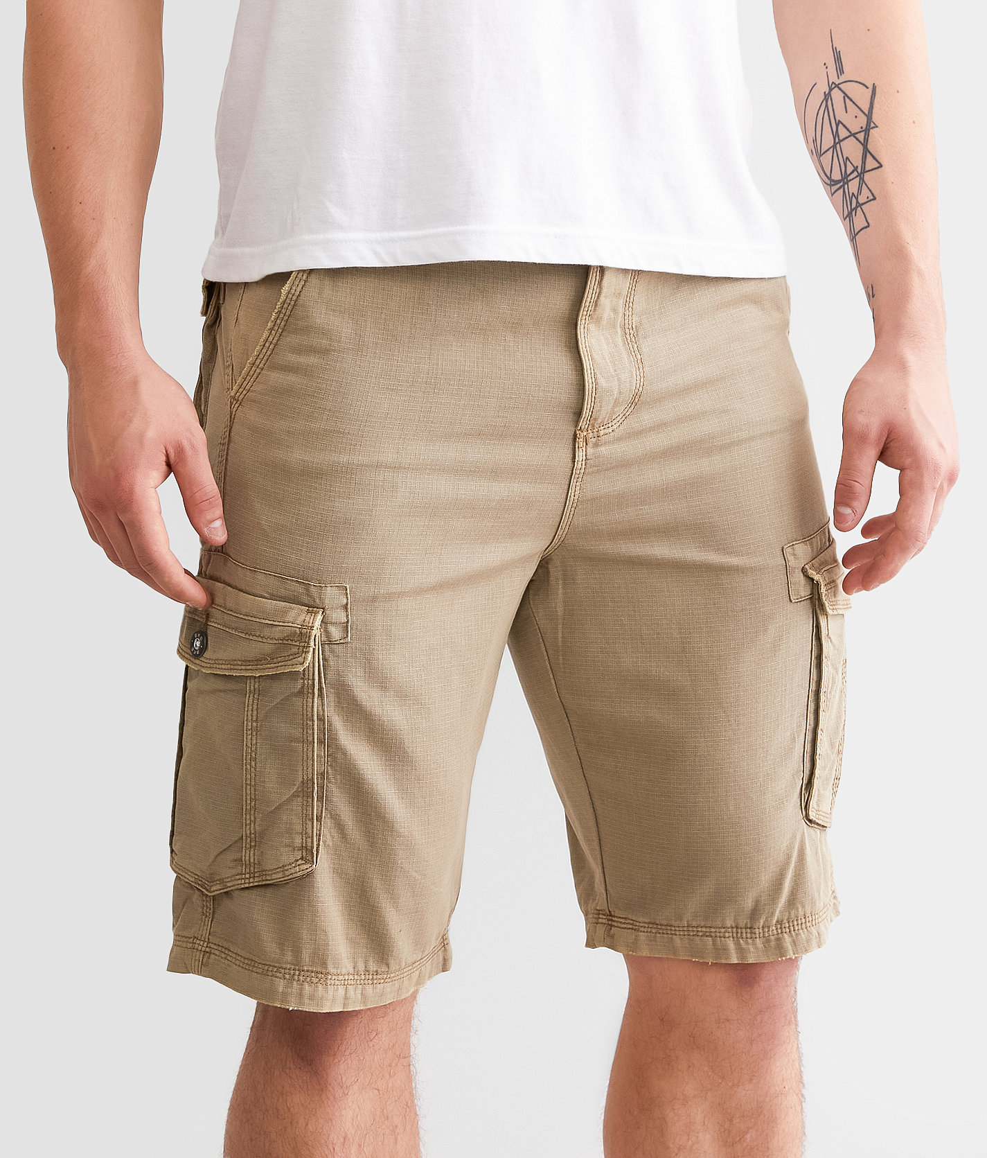 BKE Josiah Cargo Short - Men's Shorts in Vintage Khaki