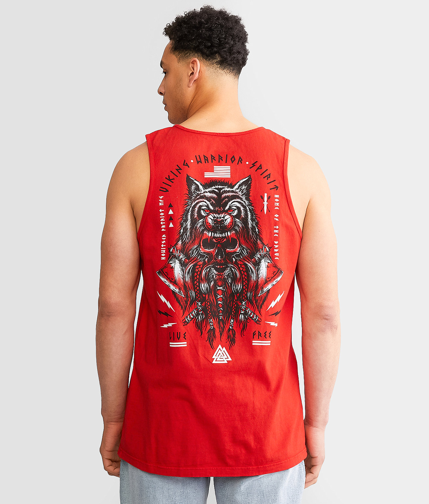 Howitzer Viking Axe Tank Top - Men's Tank Tops in Hibiscus