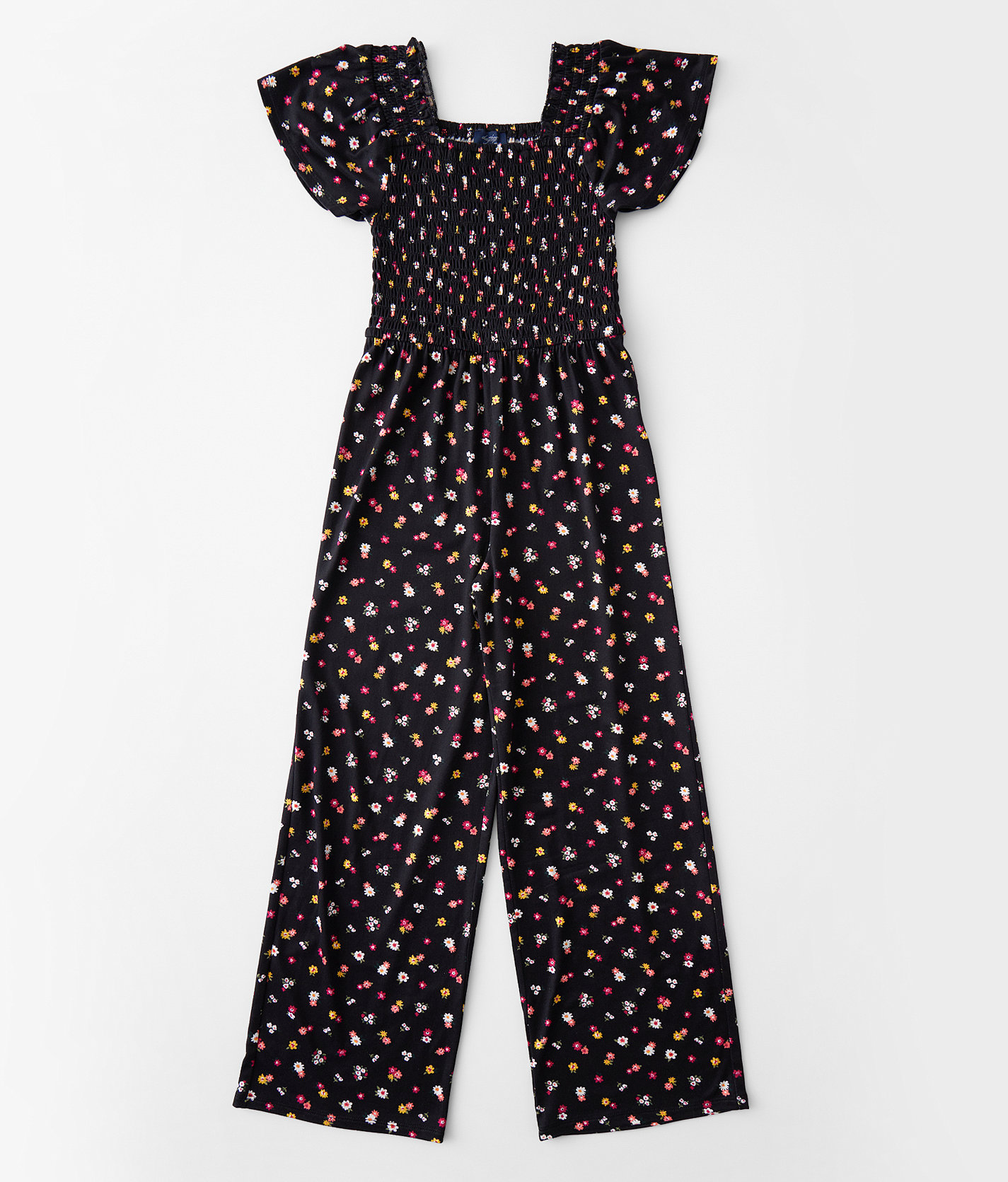 Girls - Daytrip Floral Print Jumpsuit - Girl's Rompers & Jumpsuits in Black