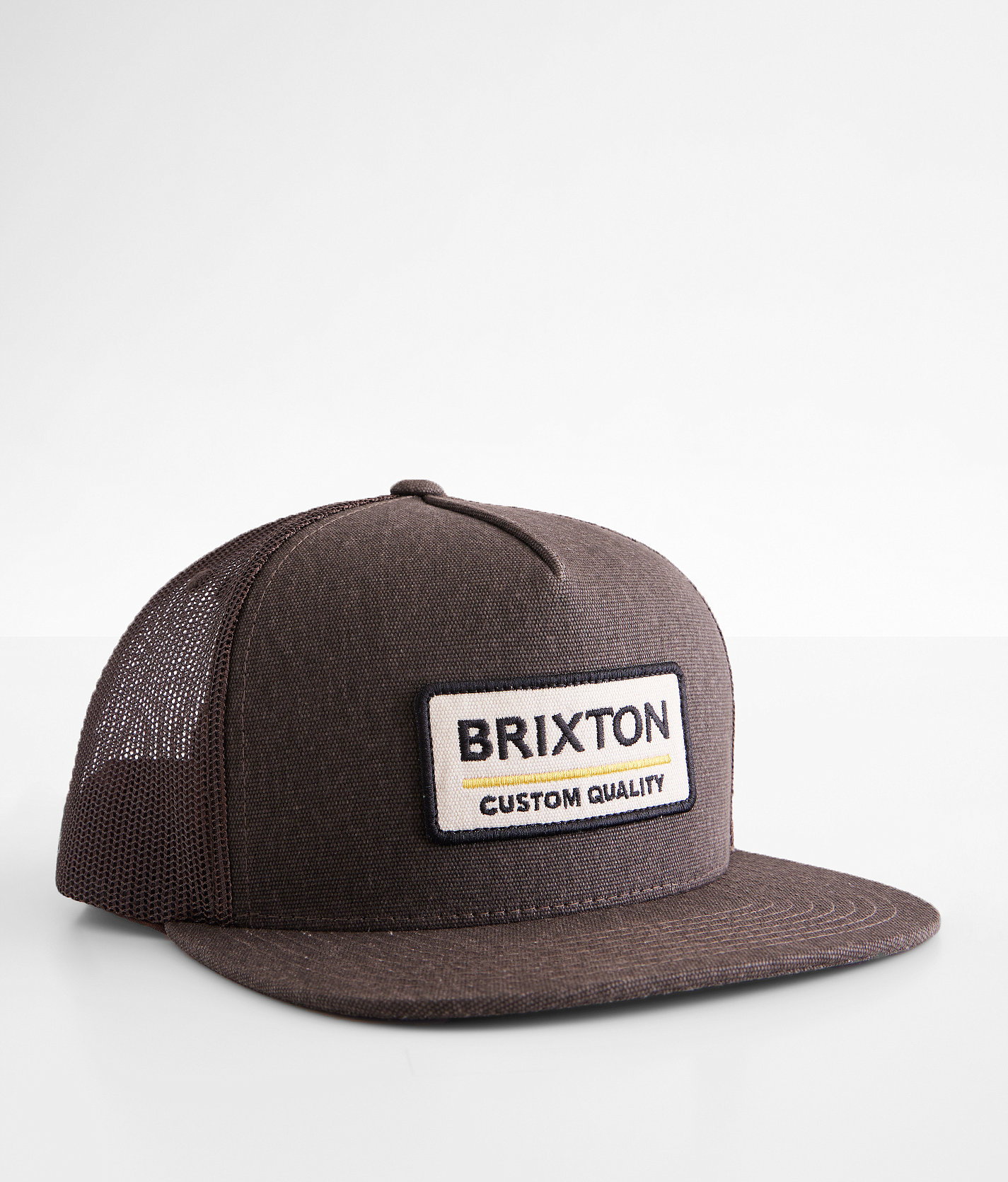 Brixton Palmer Proper Trucker Hat - Men's Hats in Dark Earth Dark Earth