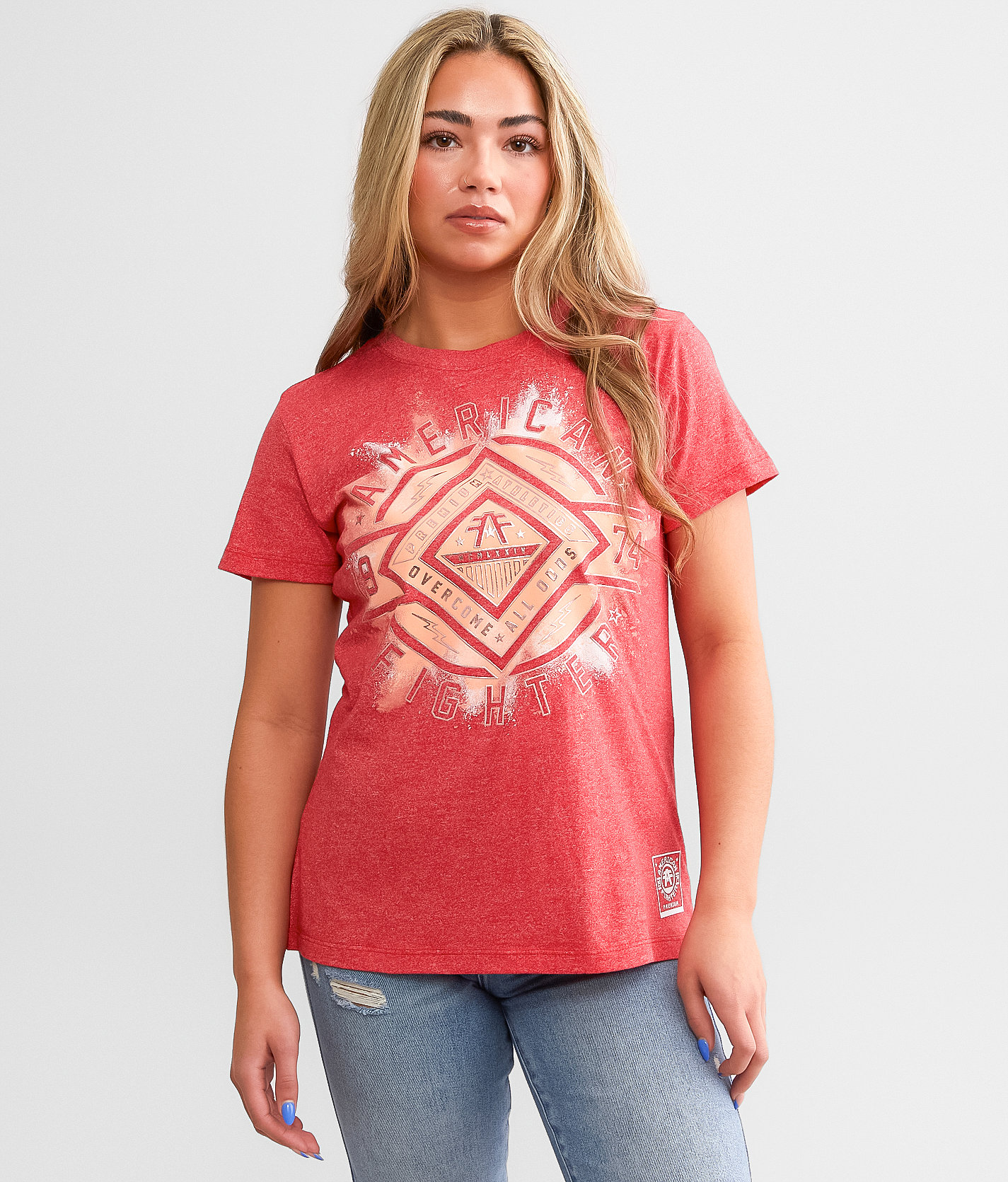 American Fighter Birchwood T-Shirt - Women's T-Shirts in Tango Red