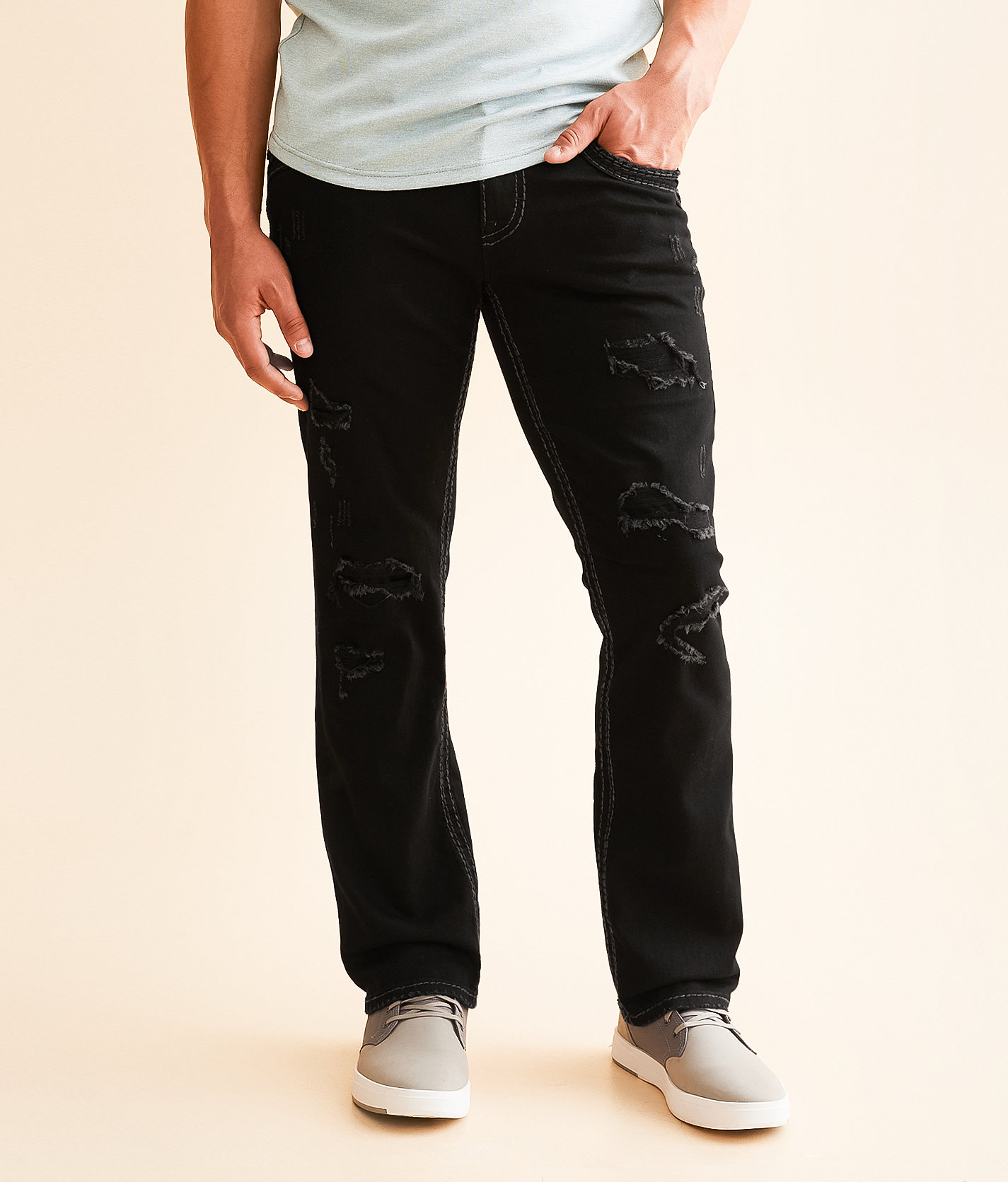 Rock Revival Omar Relaxed Taper Stretch Jean - Men's Jeans in Omar EQ205