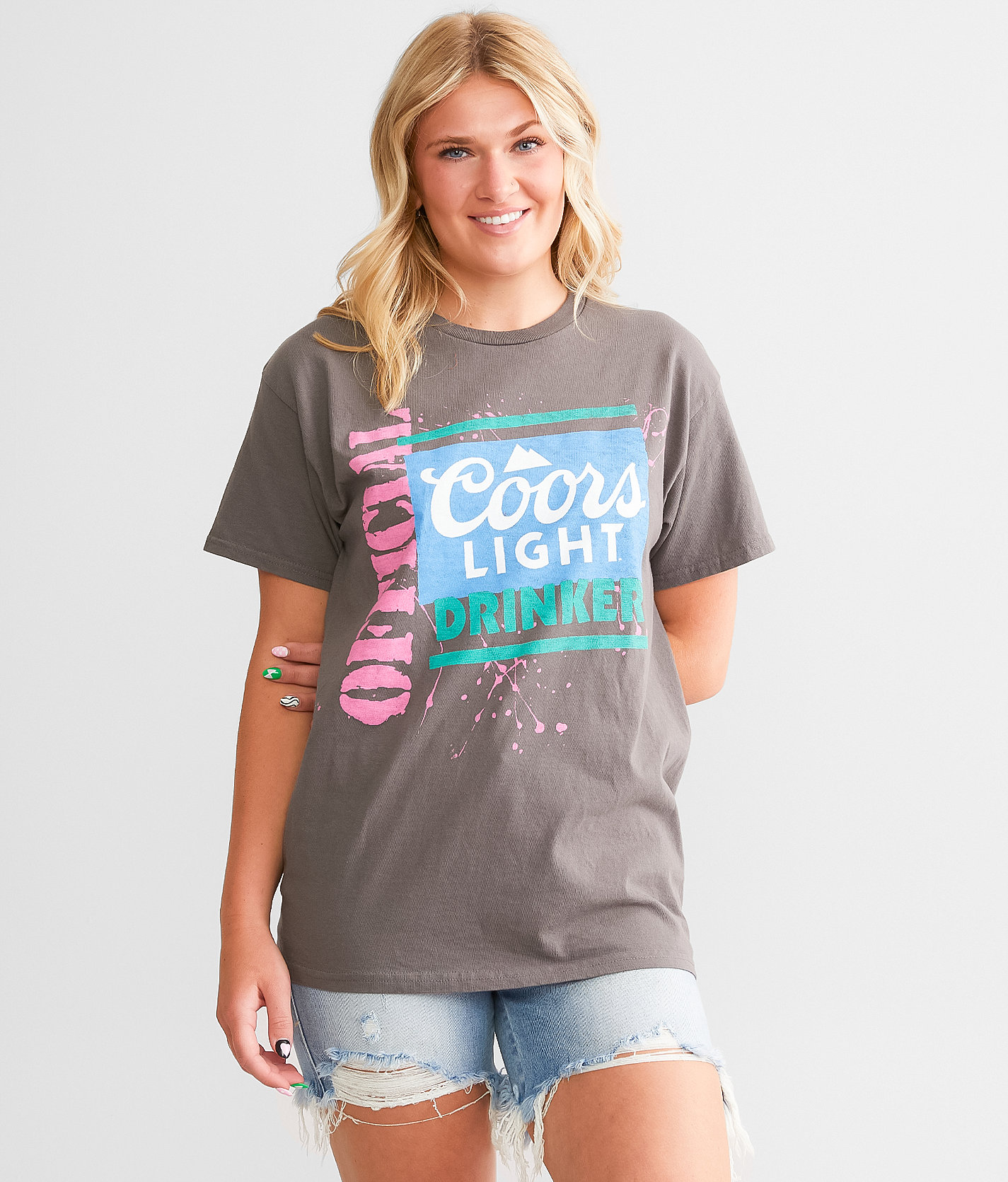 Junkfood Official Coors Light® T-Shirt - Women's T-Shirts in Charcoal