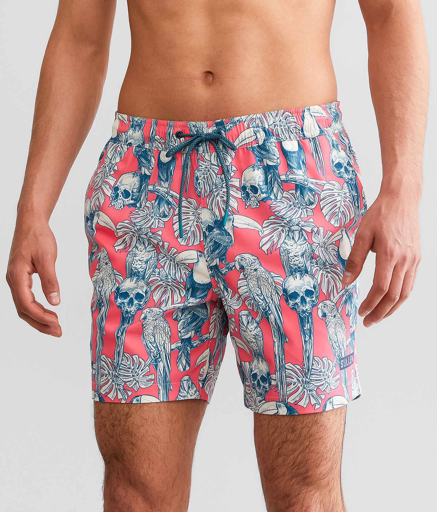 Sullen Birds Of Paradise Swim Trunks - Men's Swimwear in Multi Colored