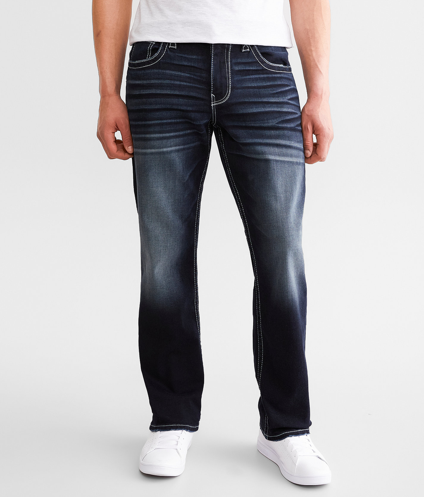 Buckle Black Eleven Straight Stretch Jean - Men's Jeans in Loup