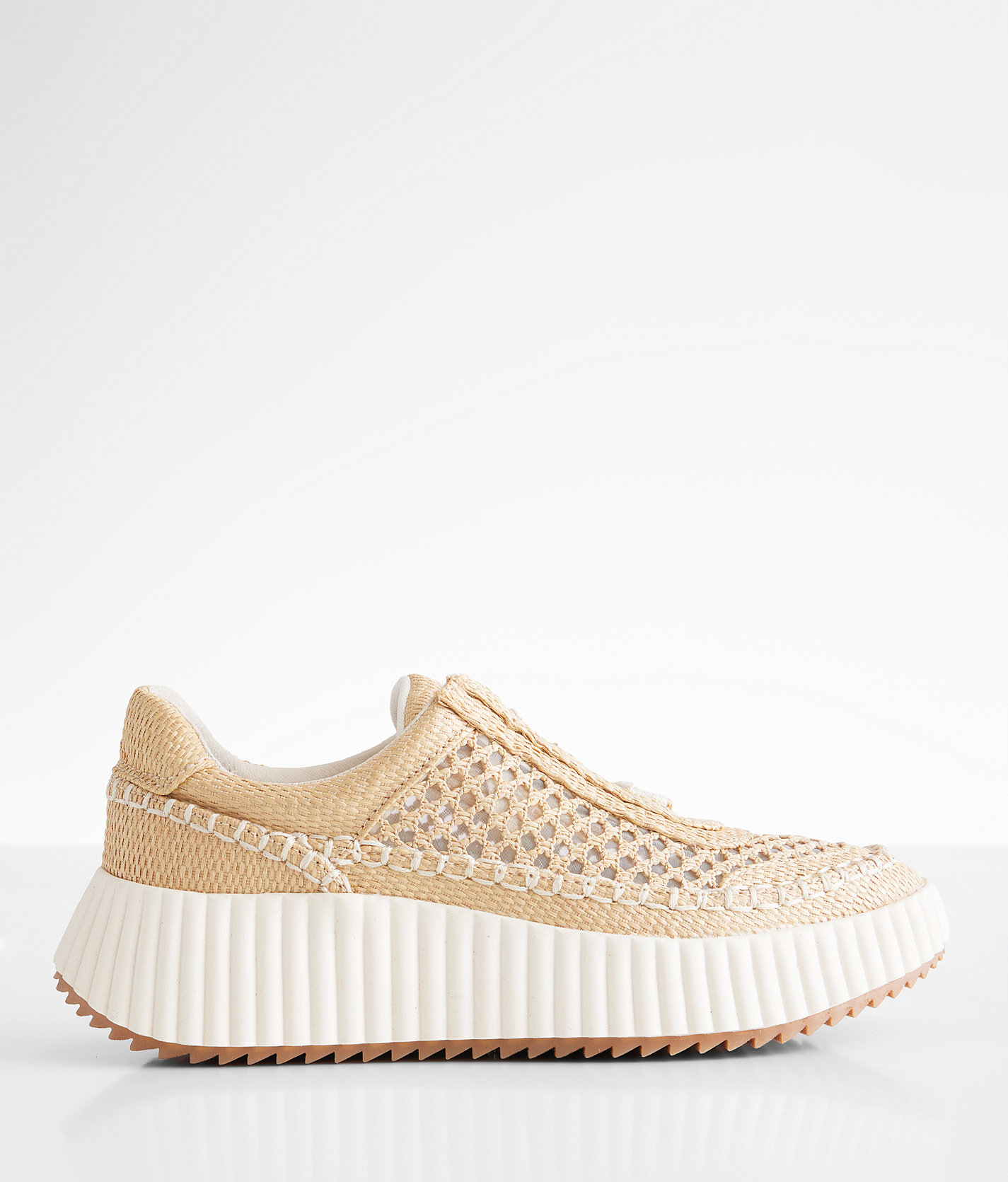 Dolce Vita Dolen Platform Raffia Sneaker - Women's Shoes in Lt Natural