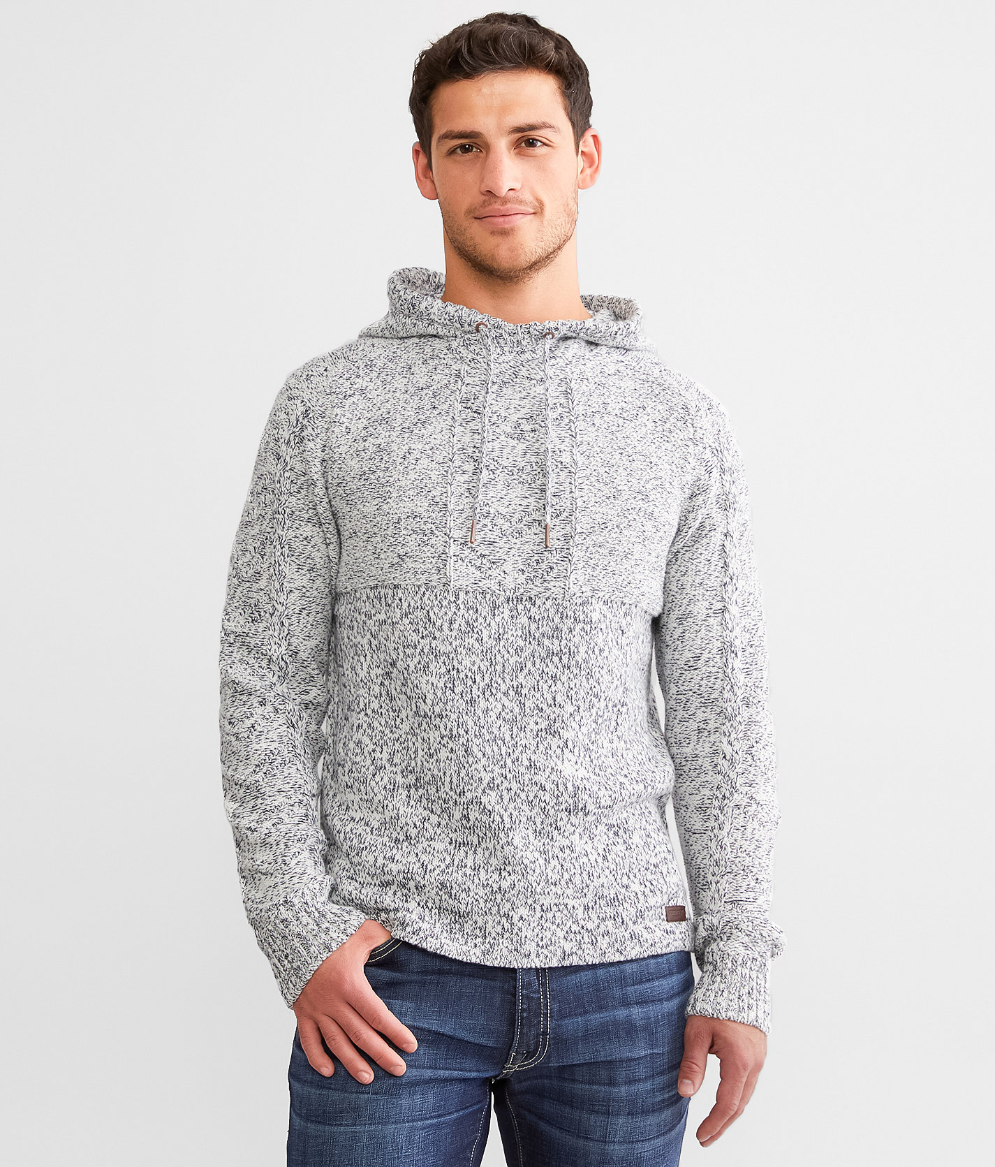 Outpost Makers Crossover Sweater - Men's Sweaters in White Navy