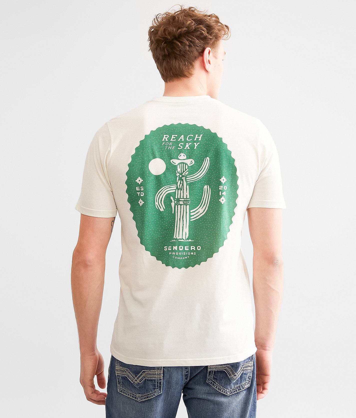 Sendero Provisions Co. Reach For The Sky T-Shirt - Men's T-Shirts in Vintage White