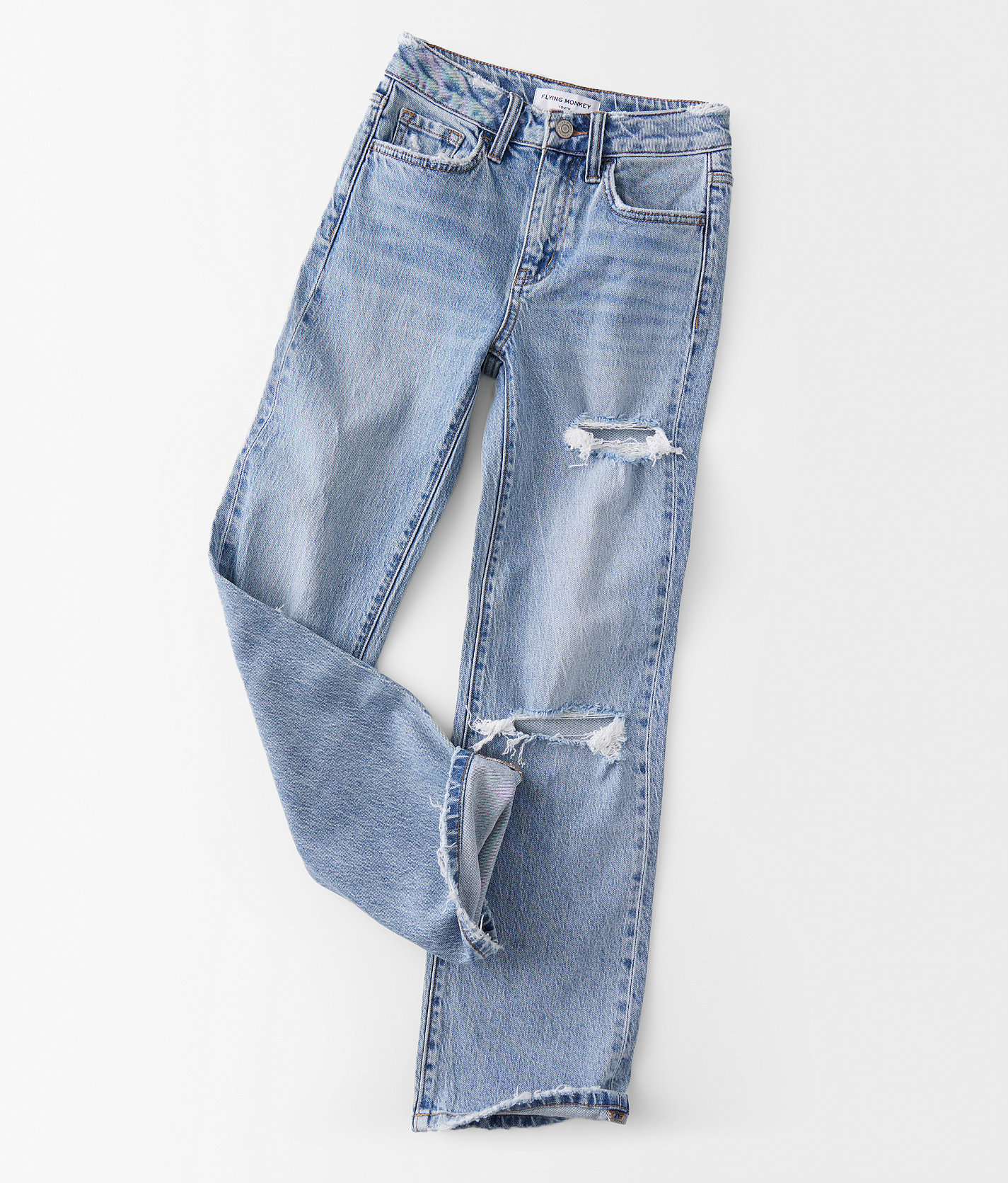 Girls - Flying Monkey High Rise Wide Leg Stretch Jean - Girl's Jeans in Ally