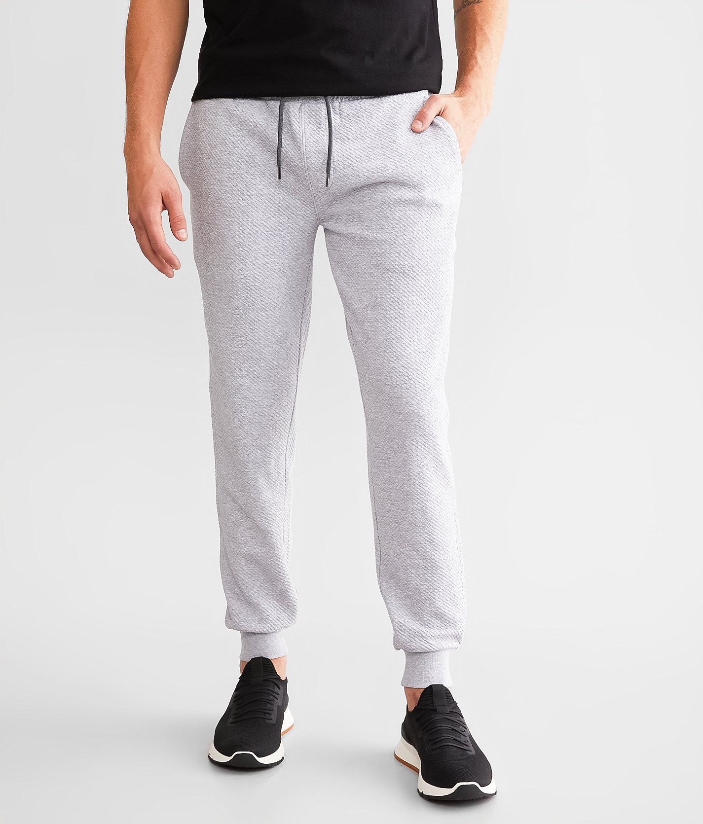 BKE Rydal Performance Jogger - Men's Activewear in Grey Heather