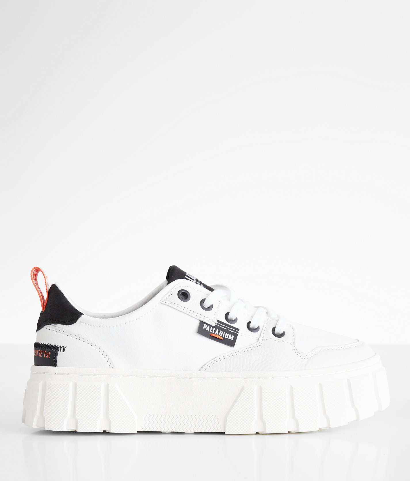 Palladium Pallatower Lo Leather Sneaker - Women's Shoes in Star White