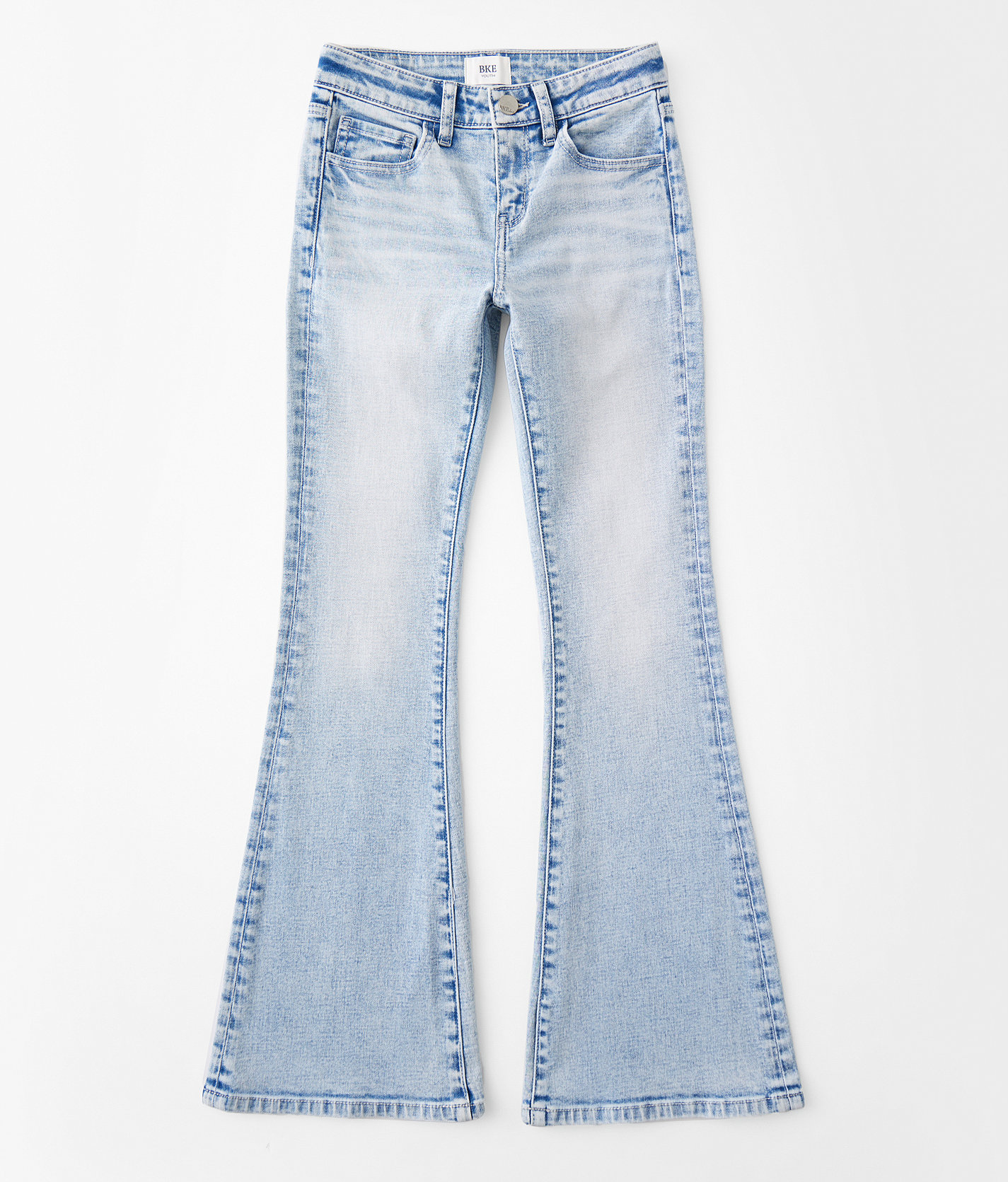 Girls - BKE Mid-Rise Flare Stretch Jean - Girl's Jeans in Sanchez 3