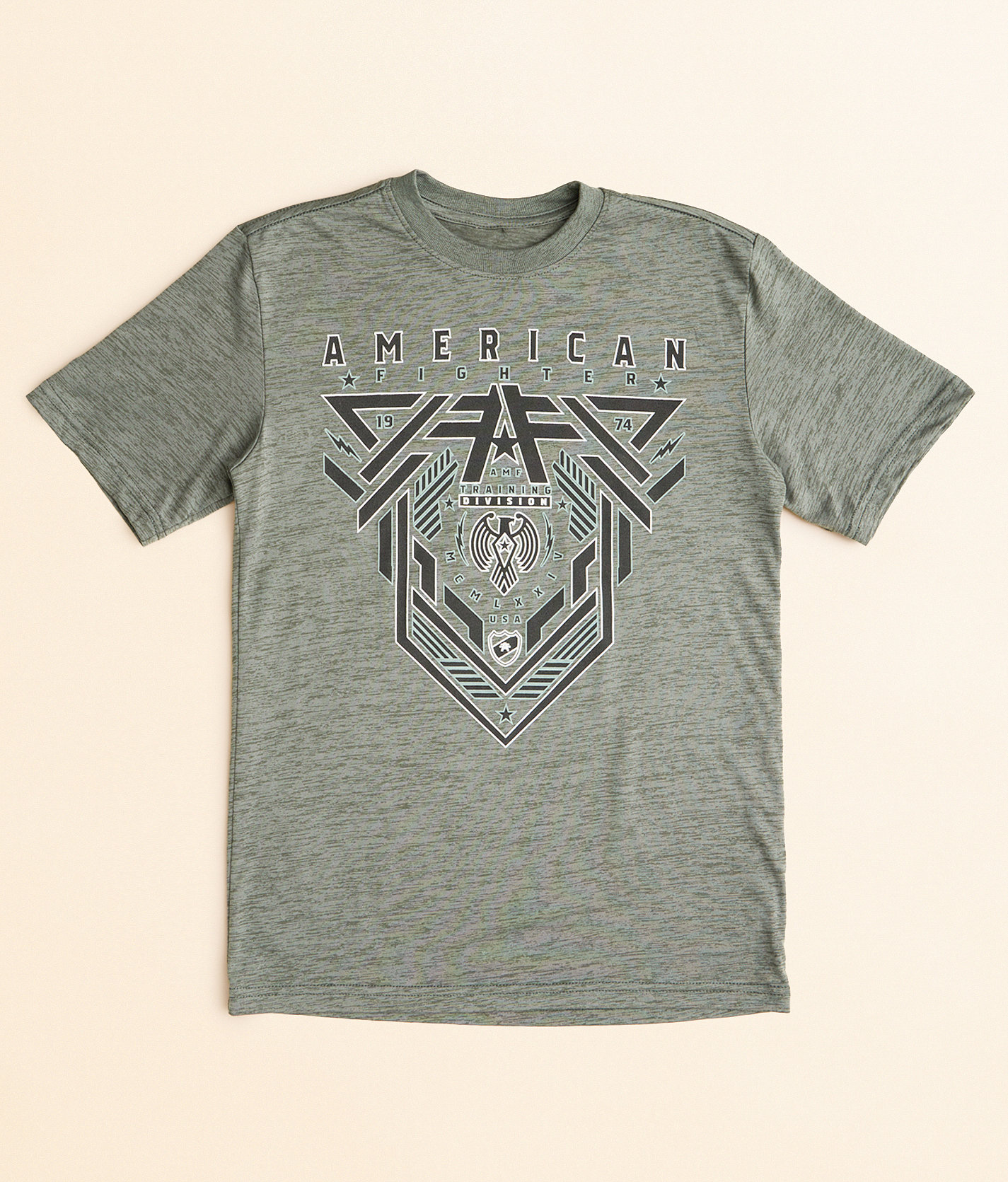 Boys - American Fighter Brighton T-Shirt - Boy's T-Shirts in Sage Dark Sage