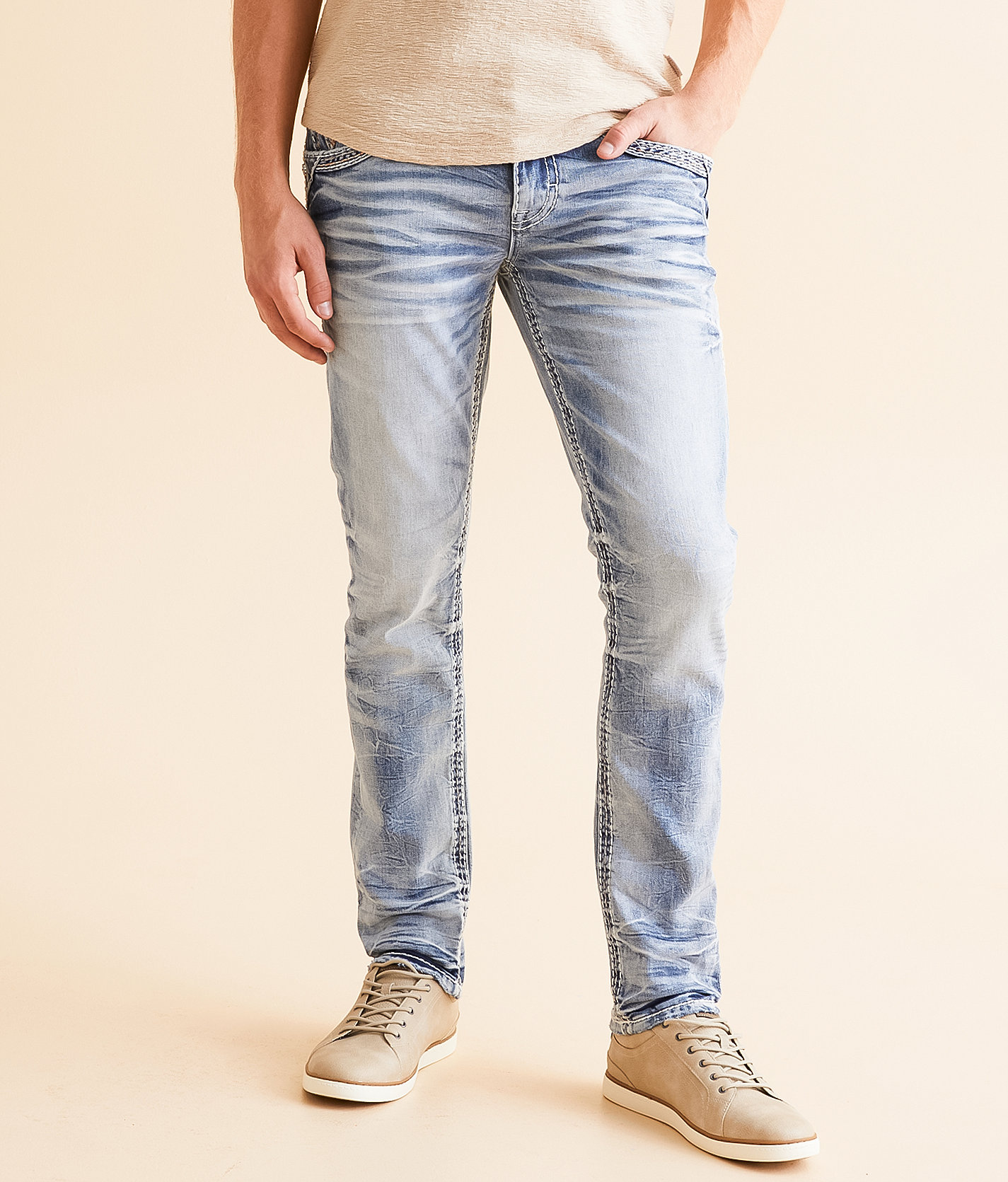 Rock Revival Ryloe Slim Taper Stretch Jean - Men's Jeans in Ryloe SA200