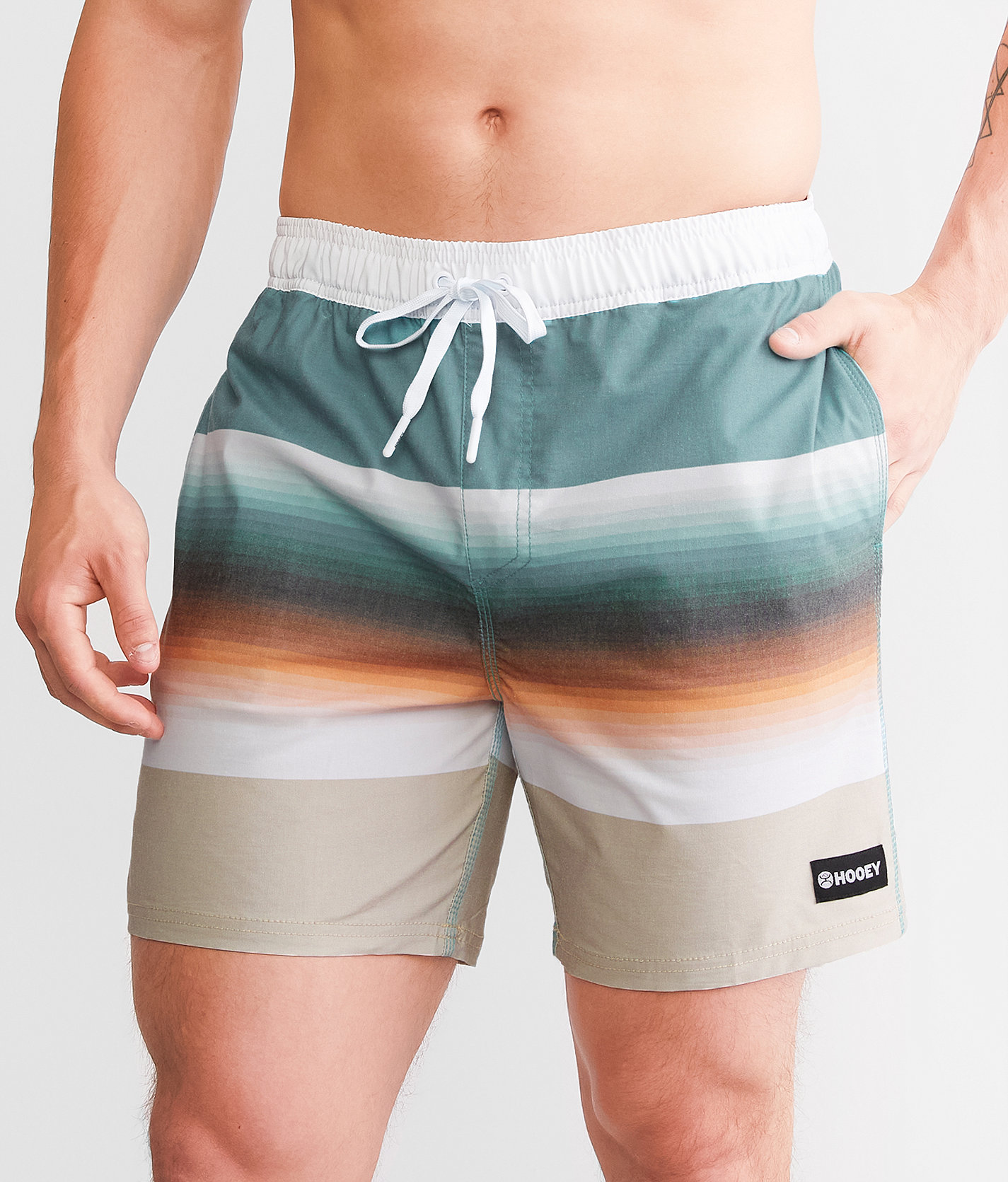 Hooey The Bigwake Volley Stretch Swim Trunks - Men's Swimwear in Serape