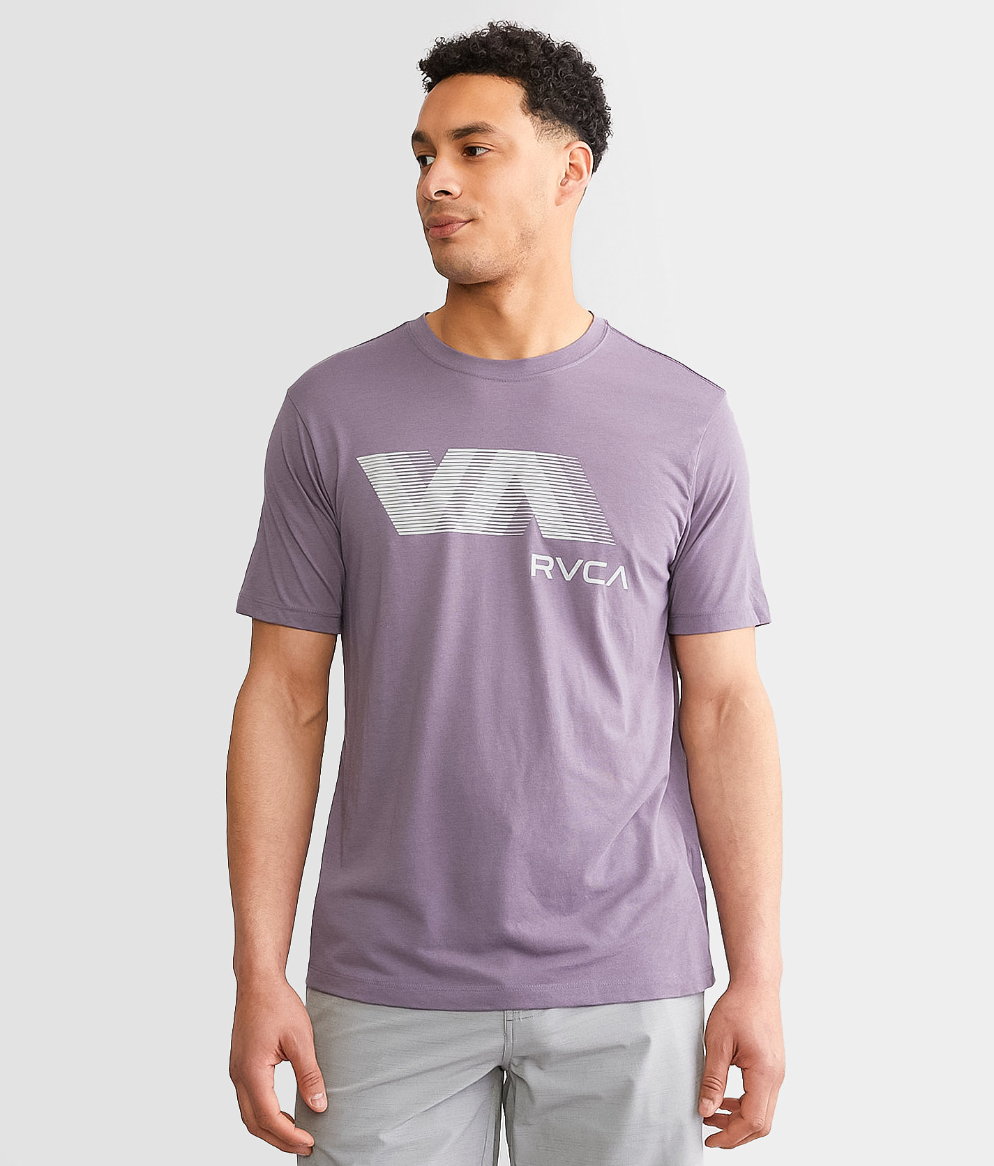RVCA Blur Sport T-Shirt - Men's T-Shirts in Purple Sage