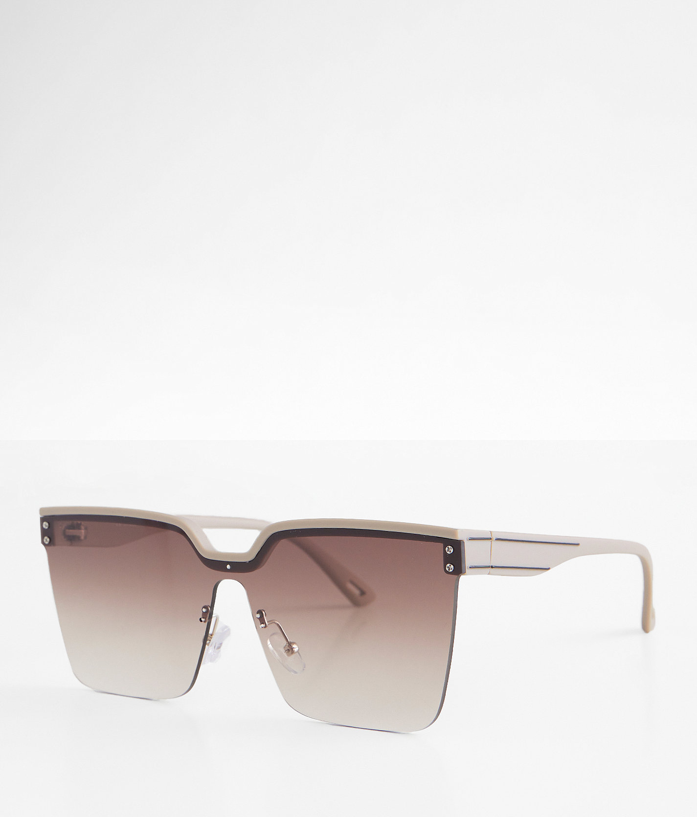 BKE Trend Square Sunglasses - Women's Sunglasses & Glasses in Brown Taupe