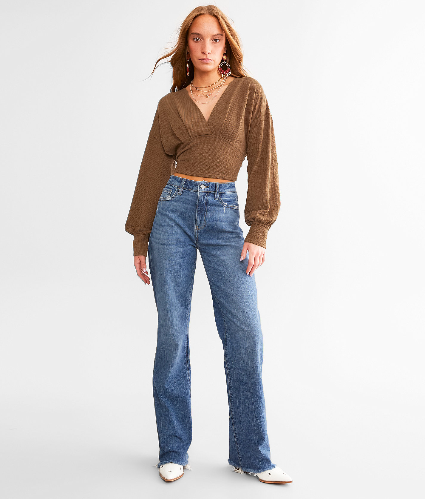 Willow & Root The Wide Leg Jean - Women's Jeans in Sprout