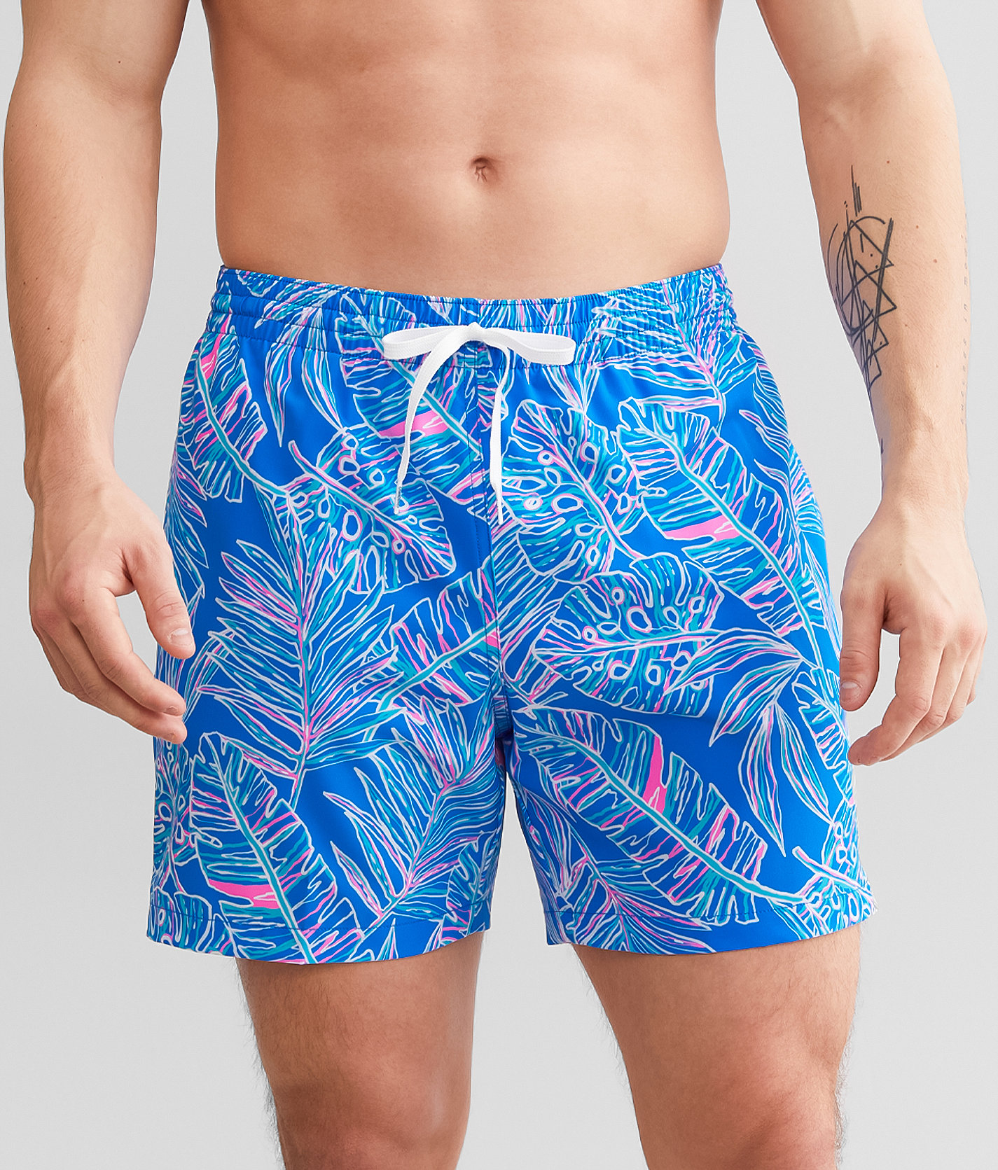 Chubbies The Cruise It Or Lose It Stretch Swim Trunks - Men's Swimwear in Medium Blue