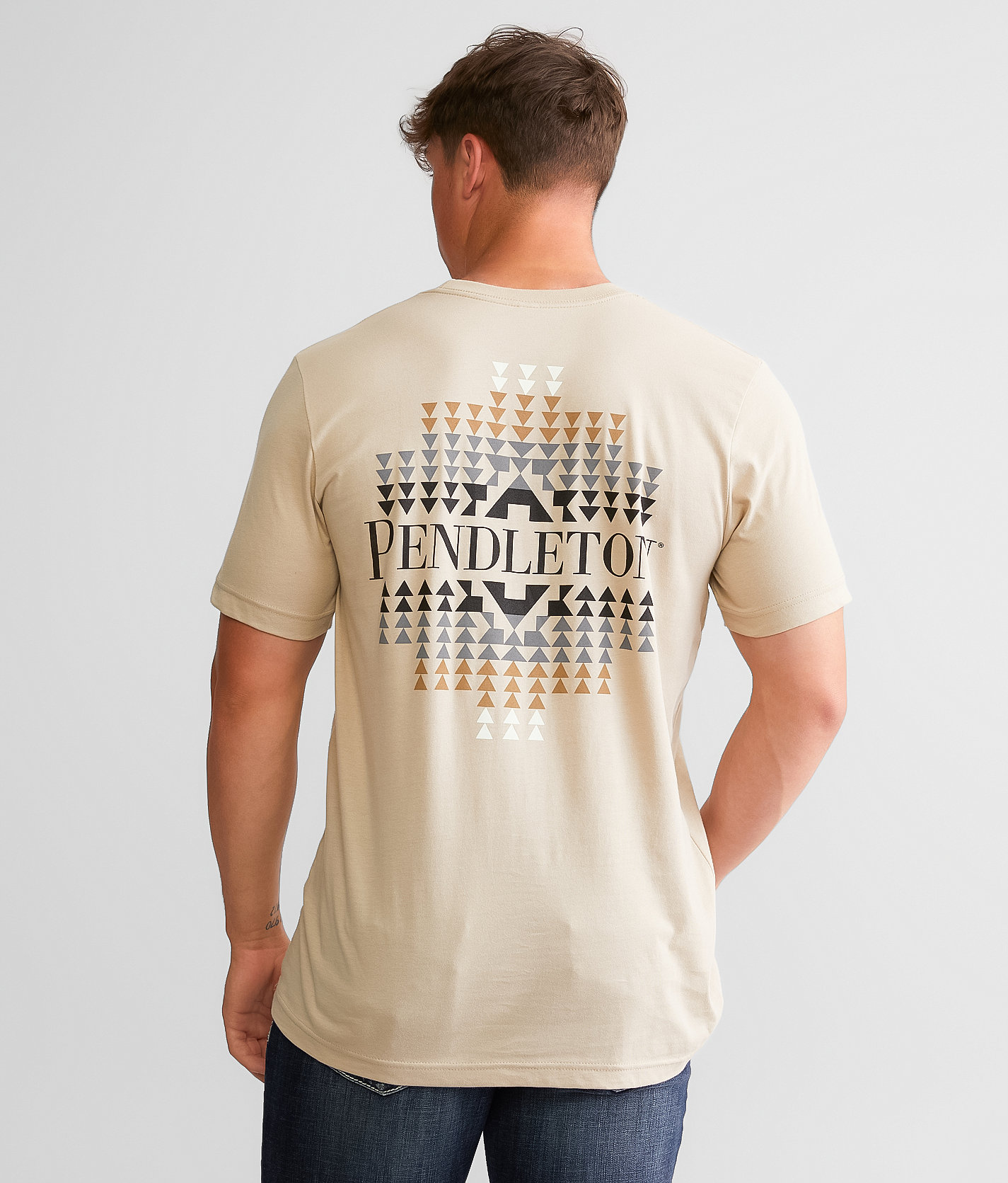 Pendleton Motif T-Shirt - Men's T-Shirts in Tan