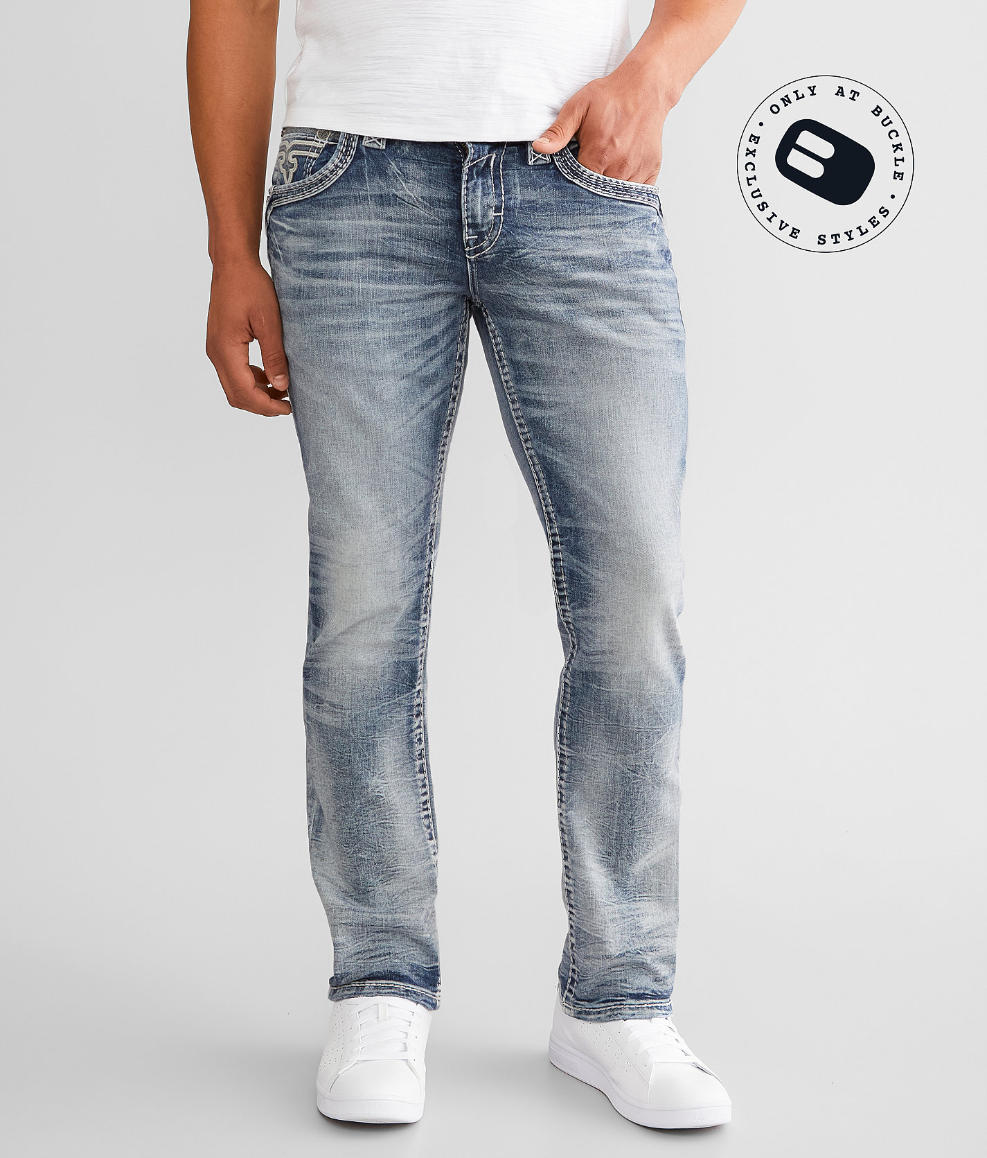 Rock Revival Dante Straight Stretch Jean - Men's Jeans in Dante J202