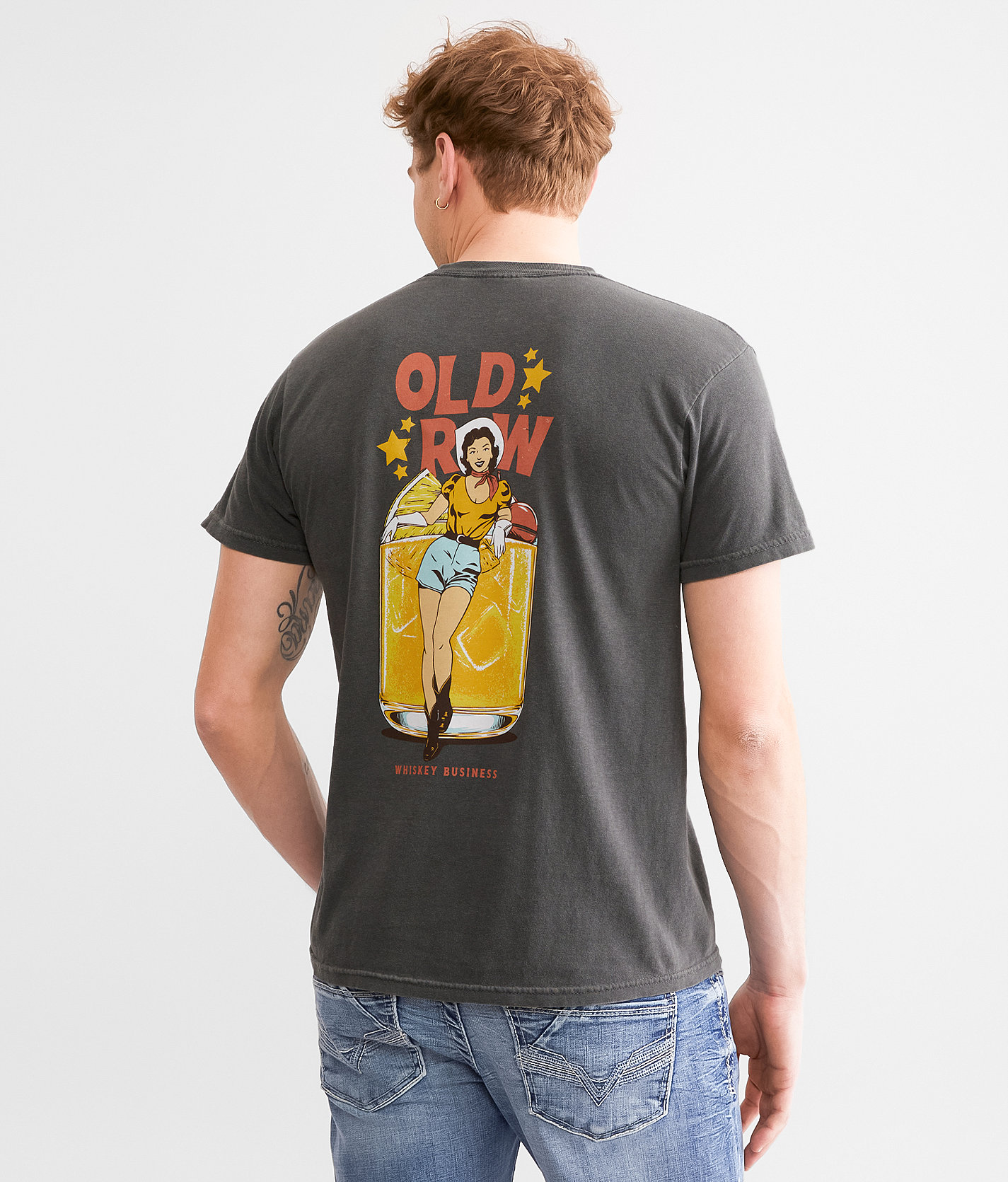 Old Row Whiskey Business T-Shirt - Men's T-Shirts in Pepper