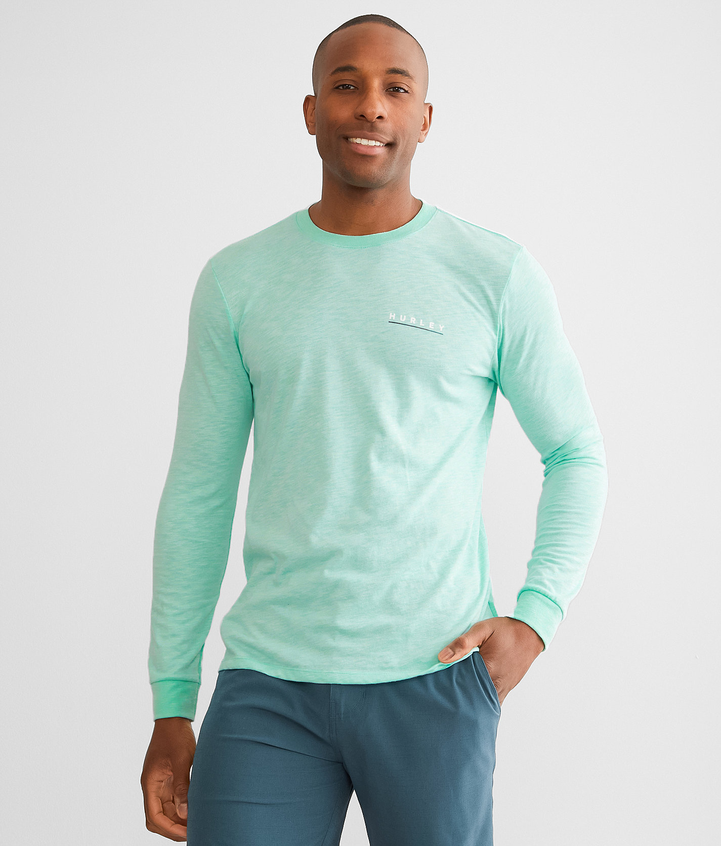 Hurley Coastal T-Shirt - Men's T-Shirts in Teal Tint Aurora Green