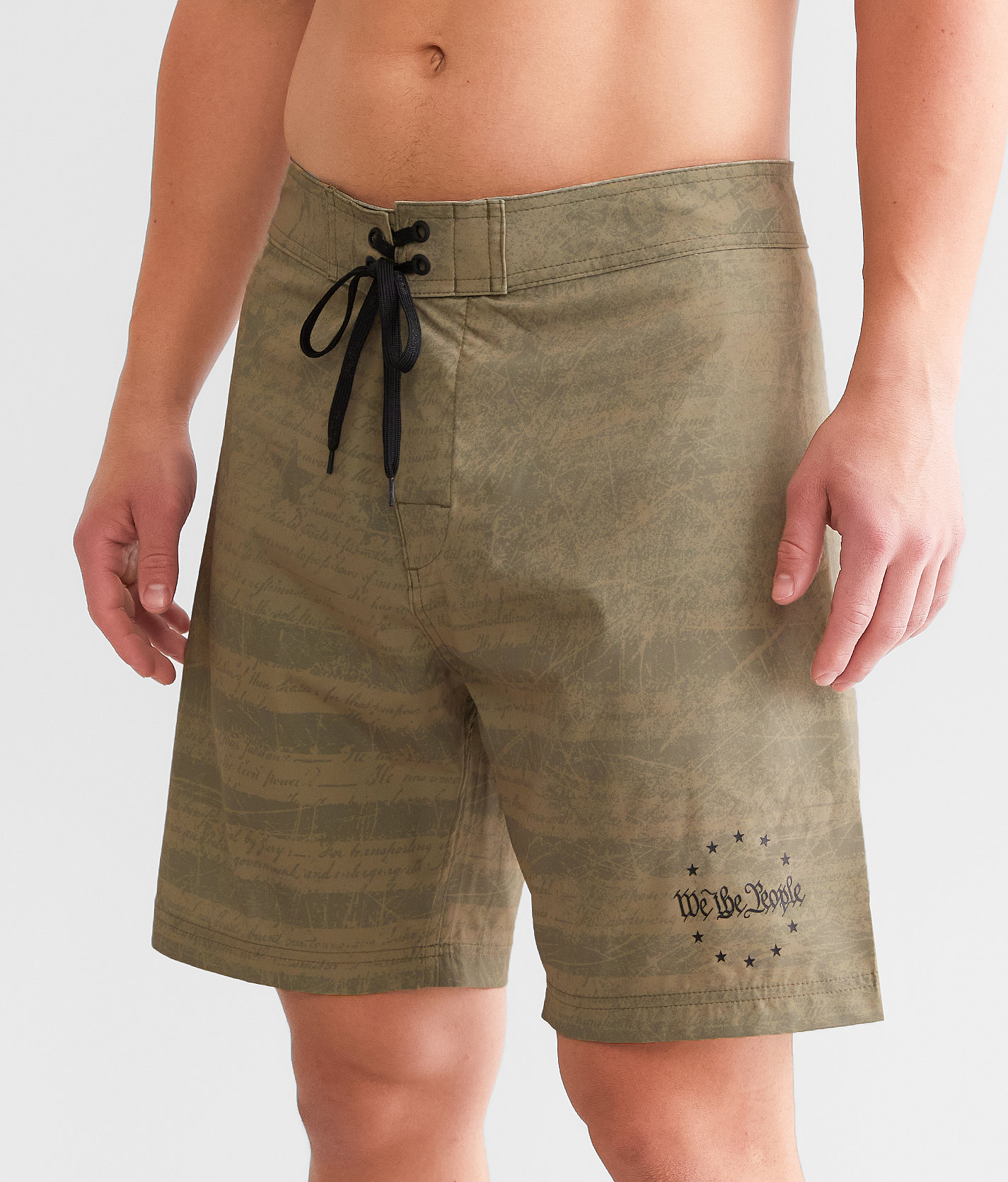 Howitzer Flag Stretch Boardshort - Men's Swimwear in Khaki