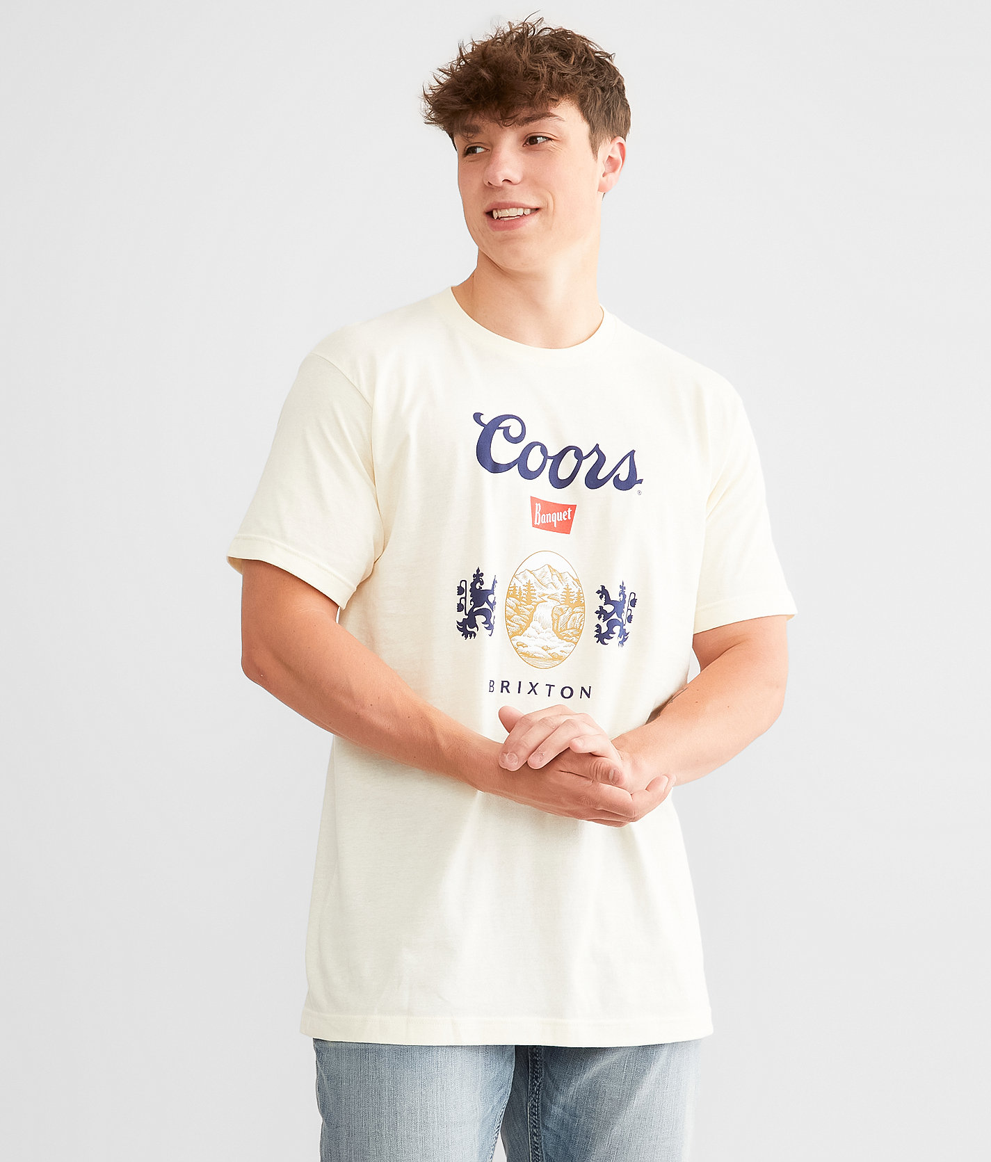 Brixton Coors® Hops T-Shirt - Men's T-Shirts in Natural