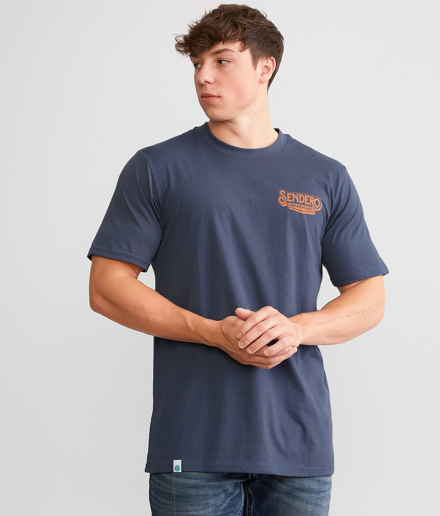 Sendero Provisions Co. Smokehouse T-Shirt - Men's T-Shirts in Navy