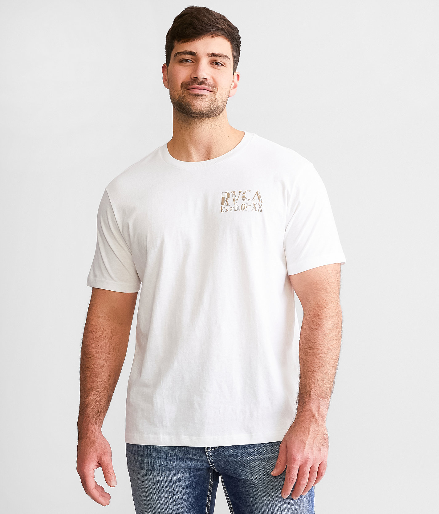 RVCA Rust T-Shirt - Men's T-Shirts in White