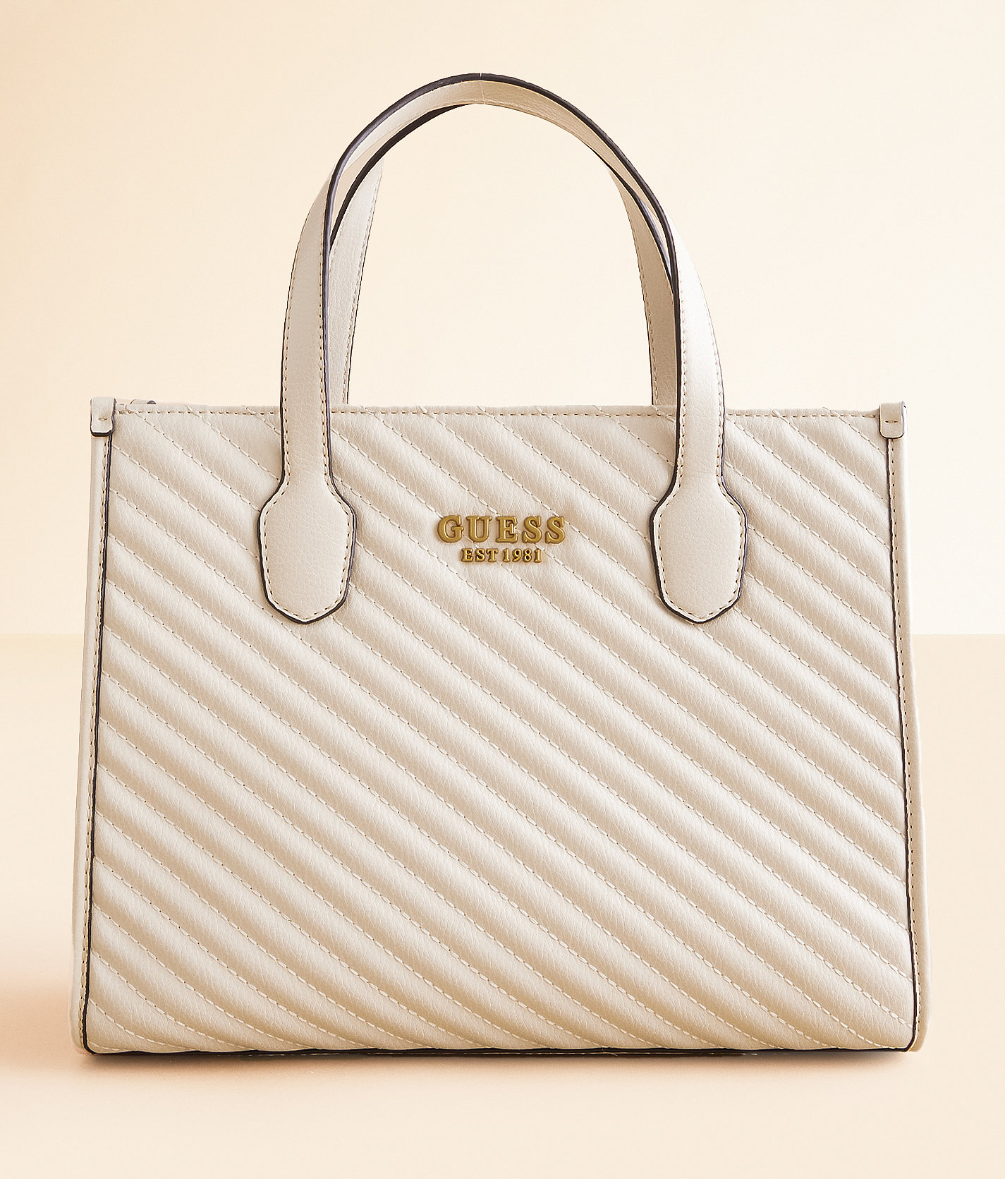 Guess Silvana 2 Quilted Purse - Women's Bags & Wallets in Bone