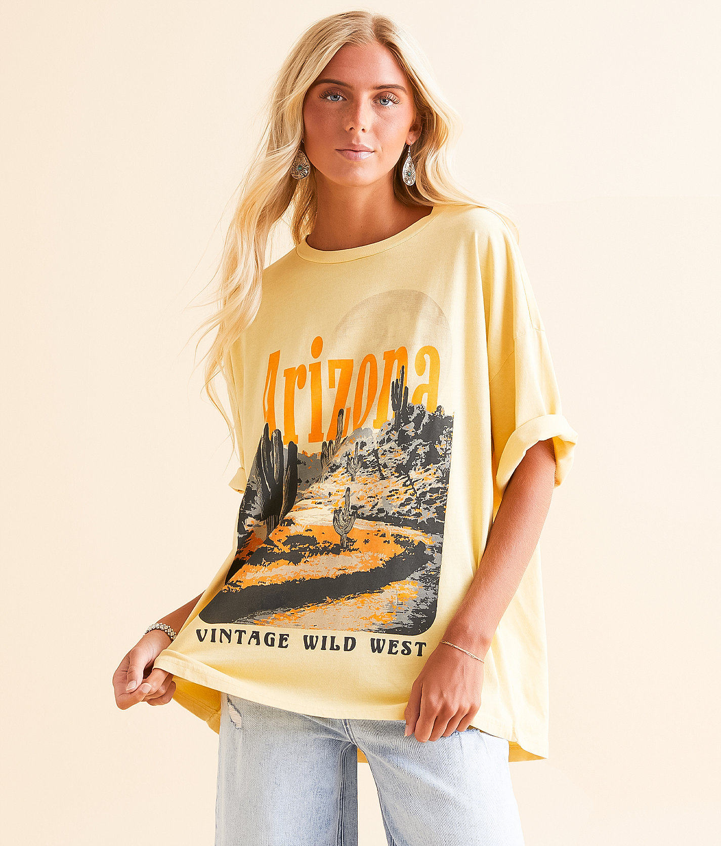 Modish Rebel Arizona Wild West T-Shirt - Women's T-Shirts in Straw