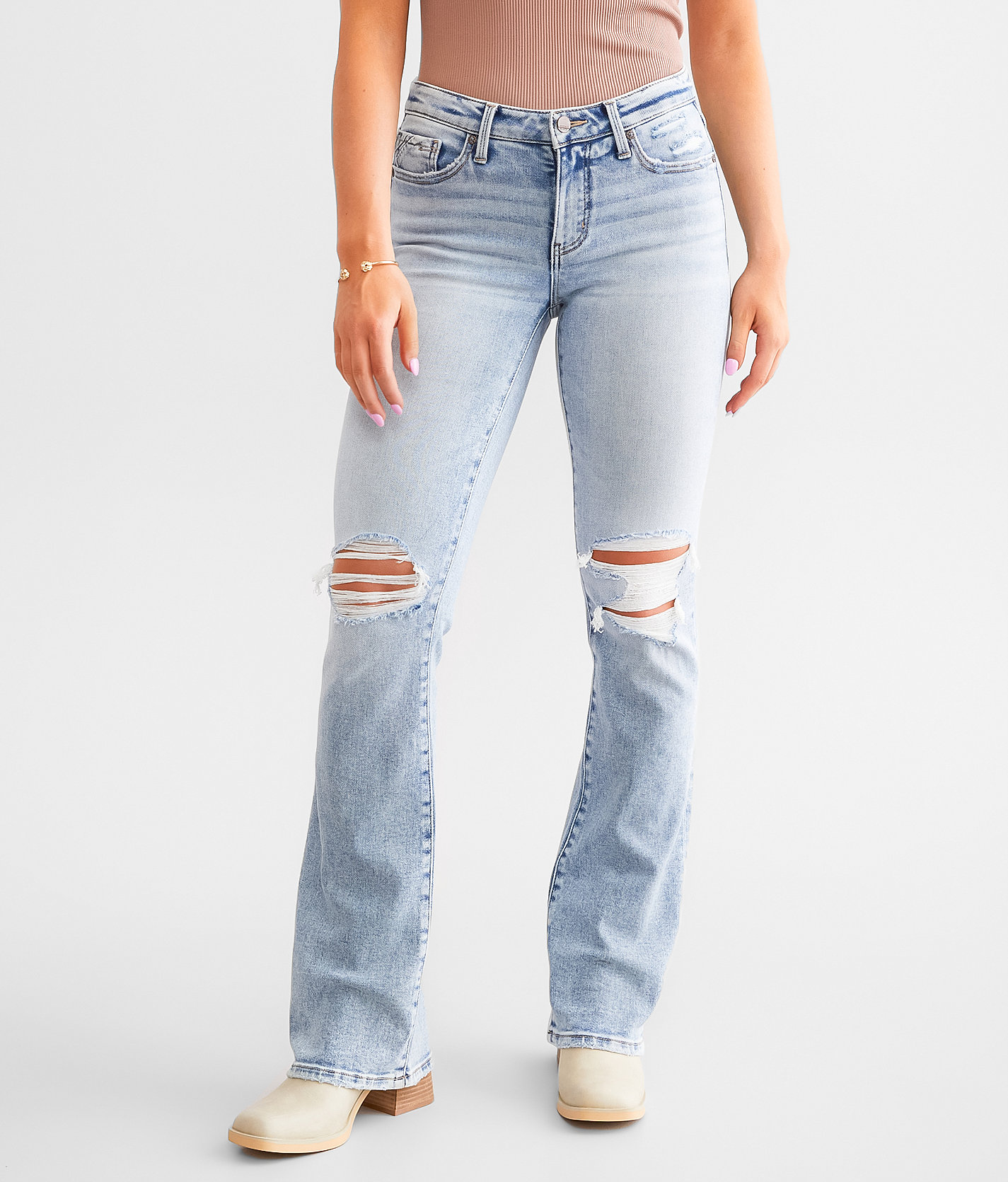 Buckle Black Fit No. 53 Tailored Boot Stretch Jean - Women's Jeans in Del Norte 2