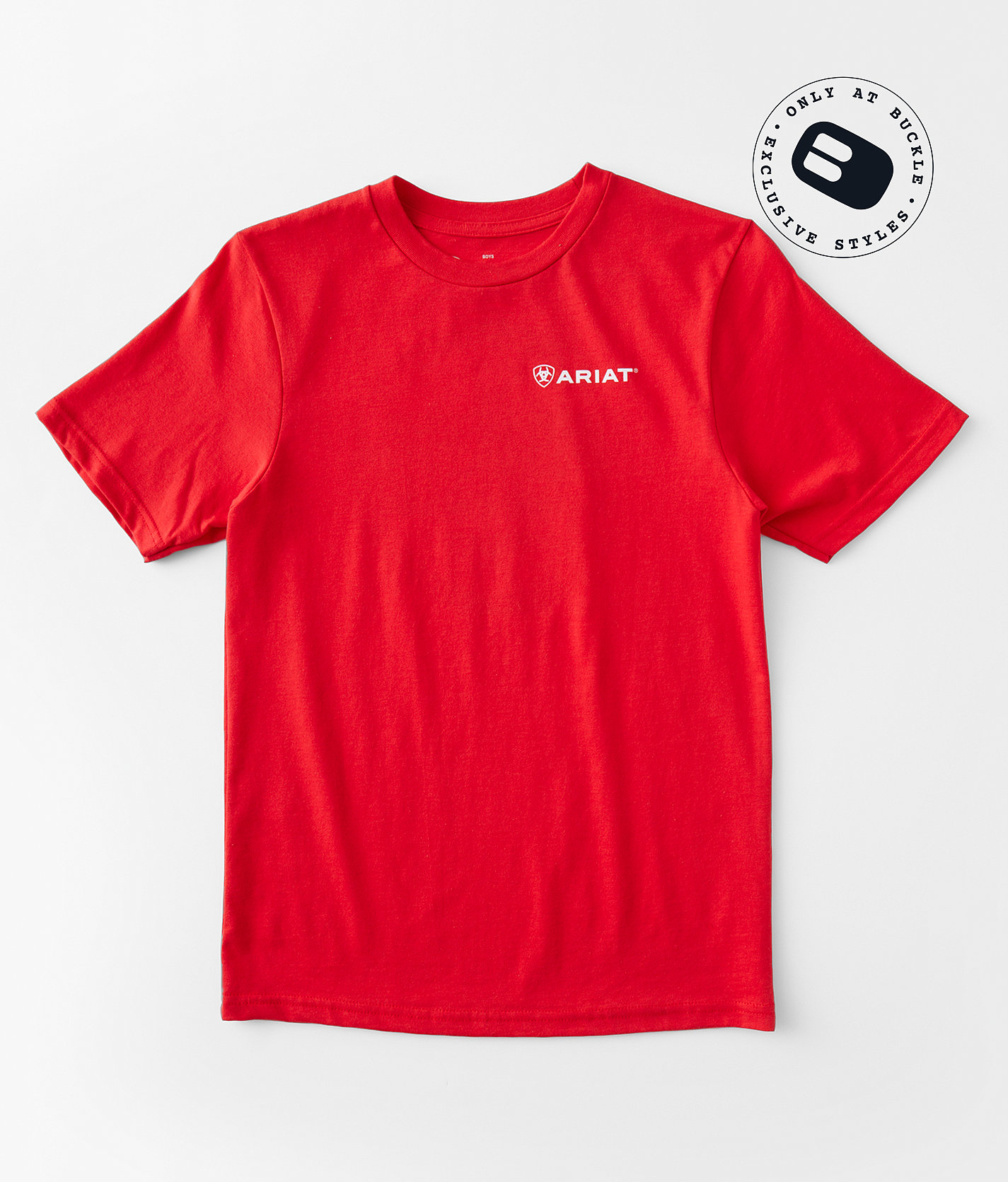 Boys - Ariat Crossroads Circle T-Shirt - Boy's T-Shirts in Mars Red